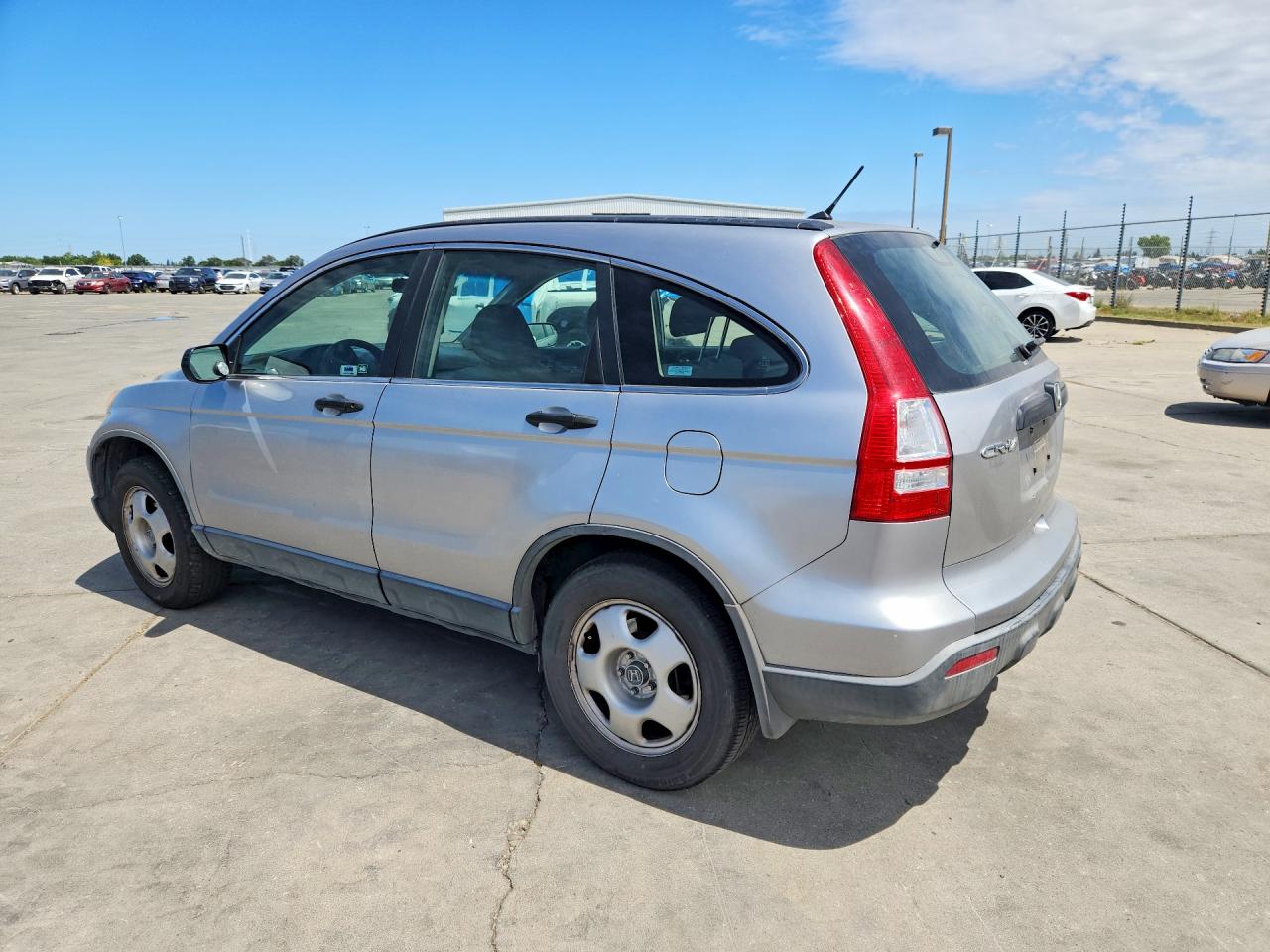2008 Honda Cr-v Lx Silver vin: JHLRE48328C070871