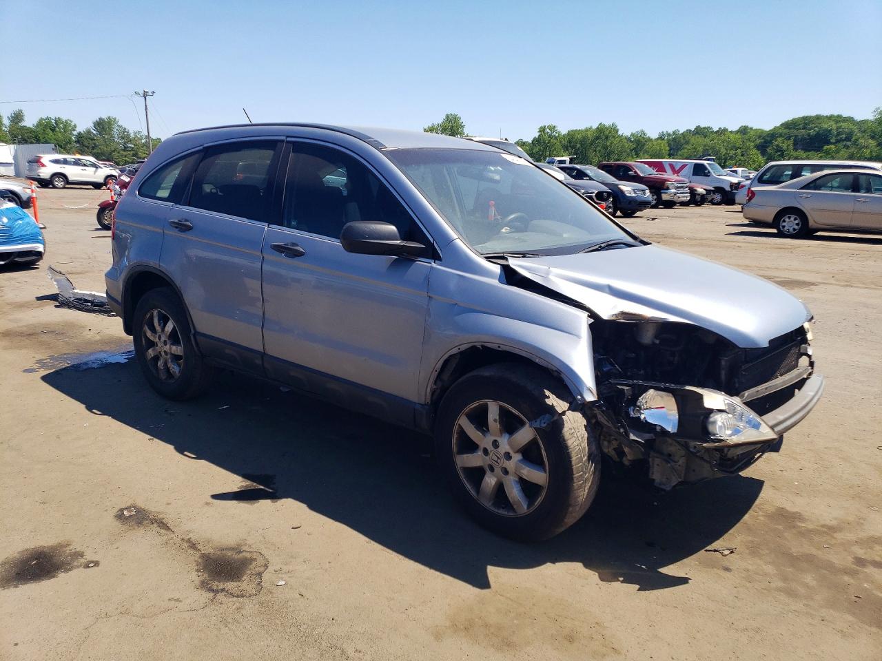 2008 Honda Cr-v Lx Blue vin: JHLRE48328C074841