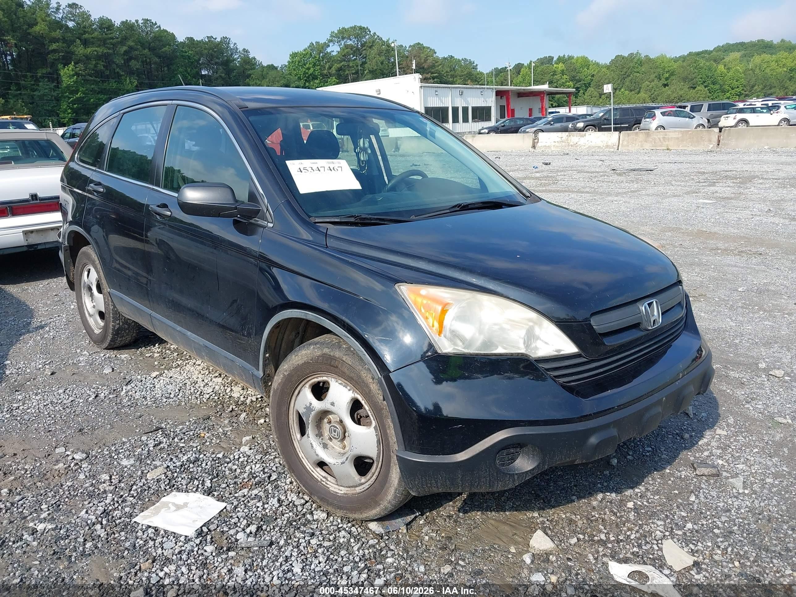 2008 Honda Cr-v Lx Black vin: JHLRE48328C080932