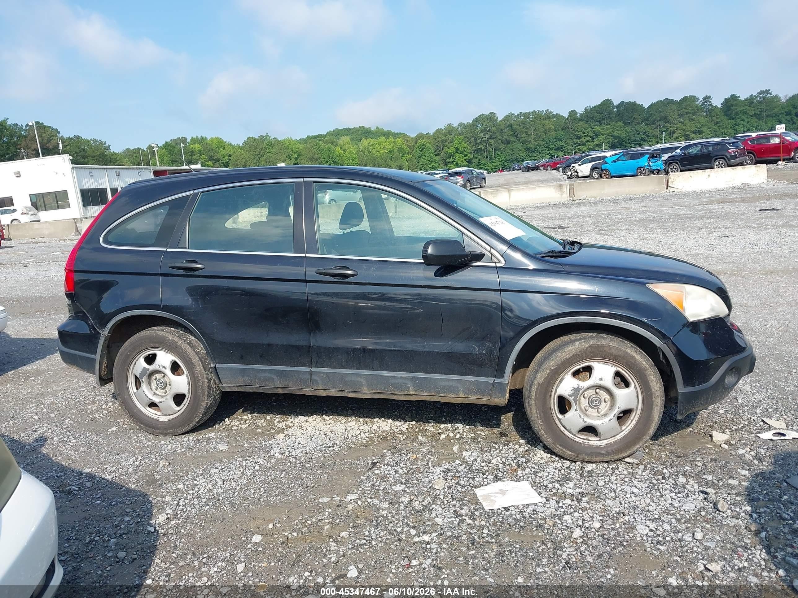 2008 Honda Cr-v Lx Black vin: JHLRE48328C080932