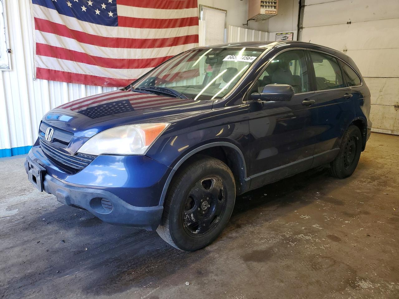 2009 Honda Cr-v Lx Blue vin: JHLRE48329C003382