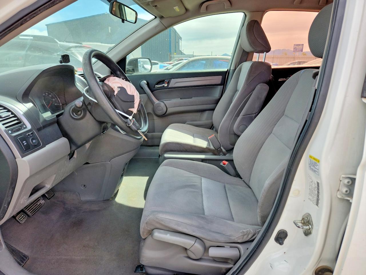 2009 Honda Cr-v Lx White vin: JHLRE48329C015029