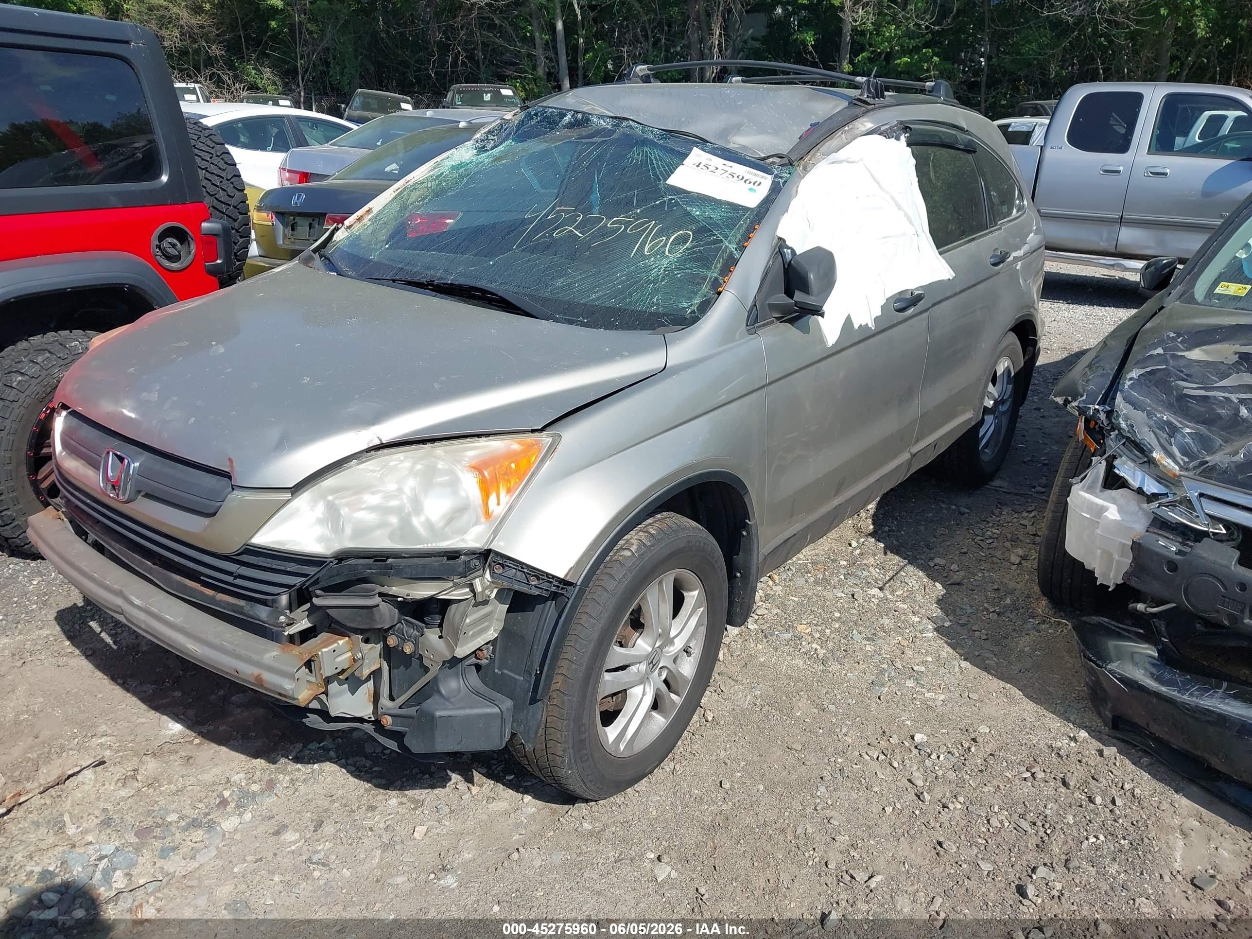 2007 Honda Cr-v Lx Бежевый vin: JHLRE48337C009981
