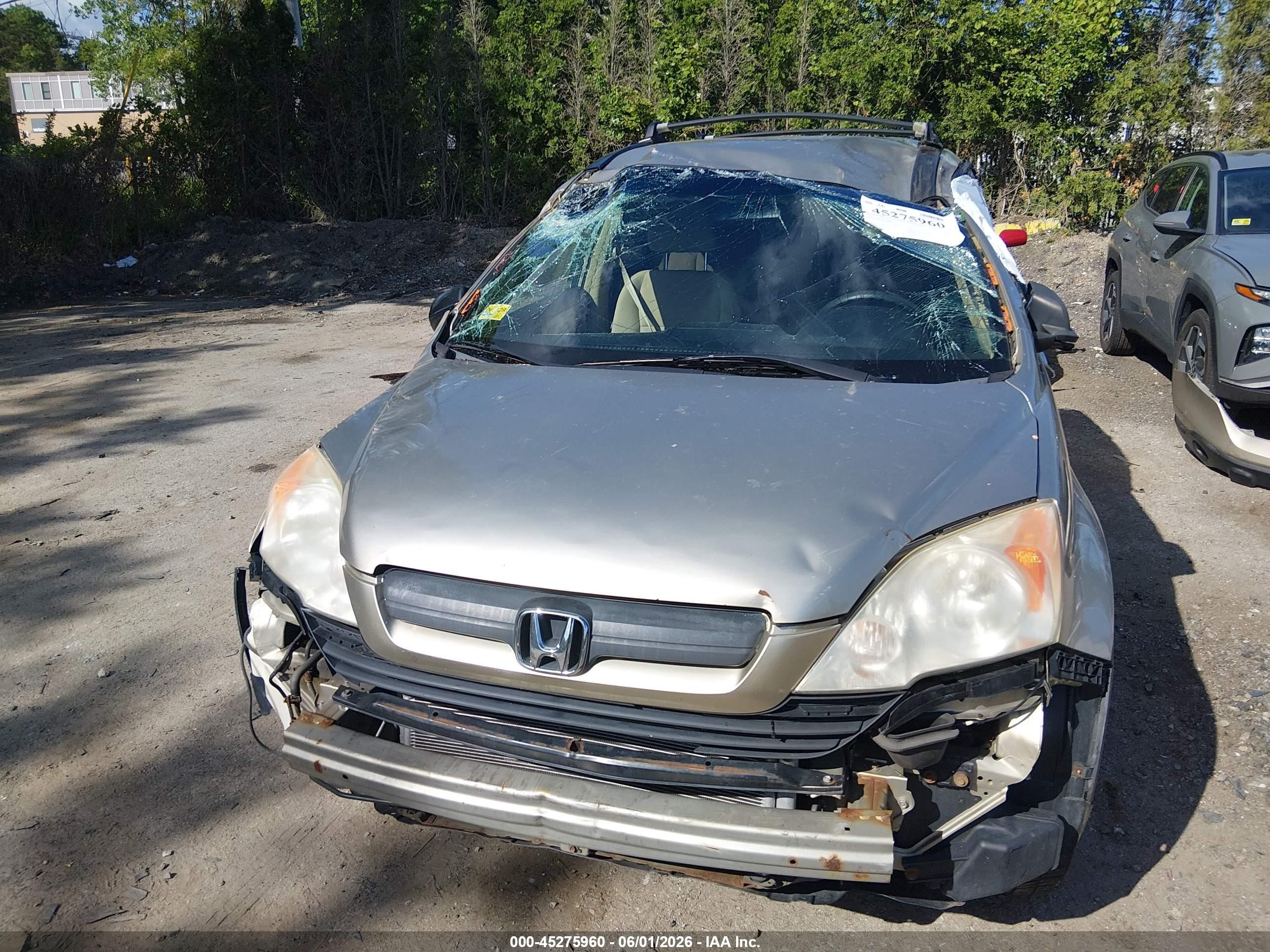 2007 Honda Cr-v Lx Бежевый vin: JHLRE48337C009981