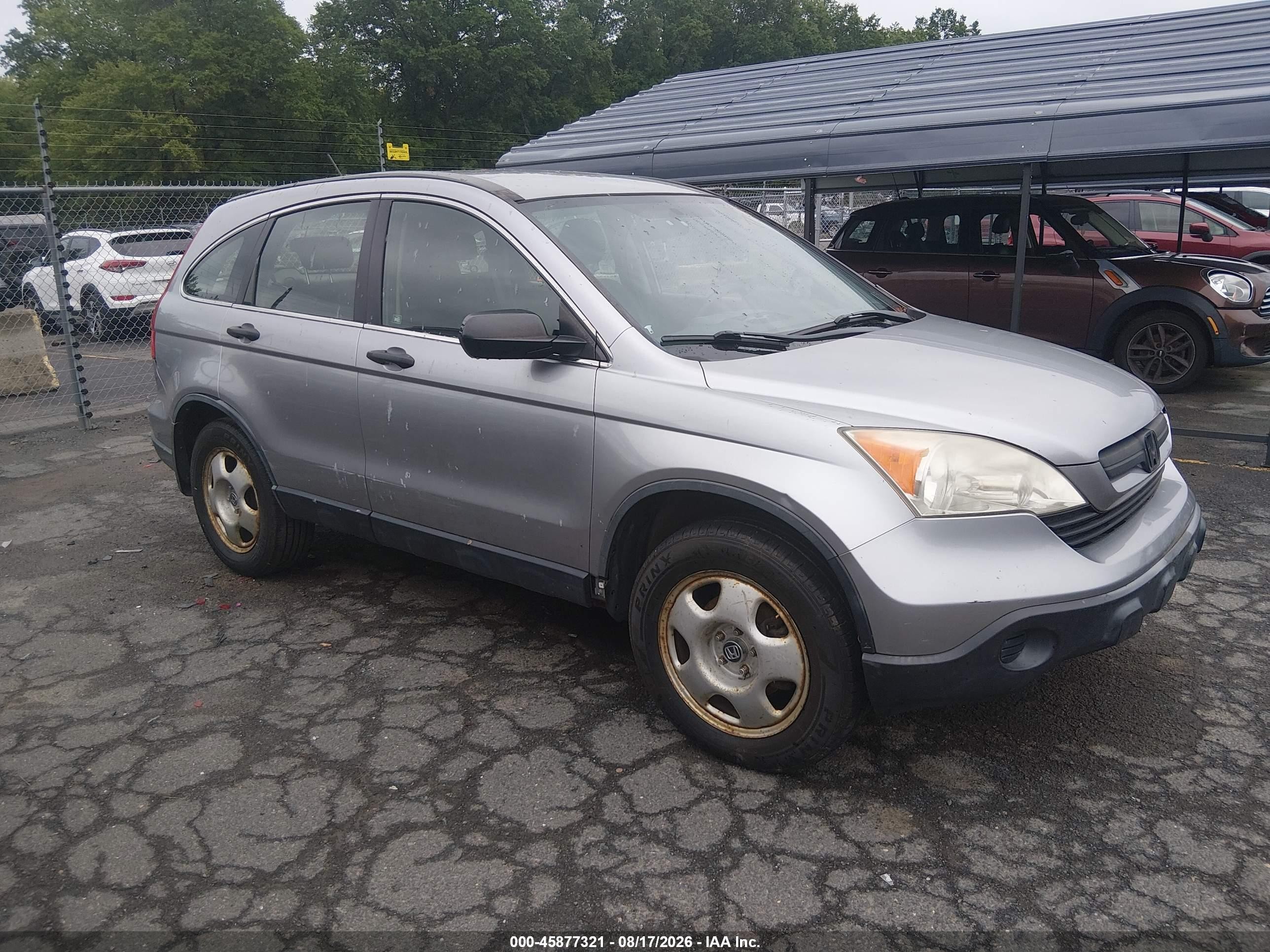 2007 Honda Cr-v Lx Silver vin: JHLRE48337C022309