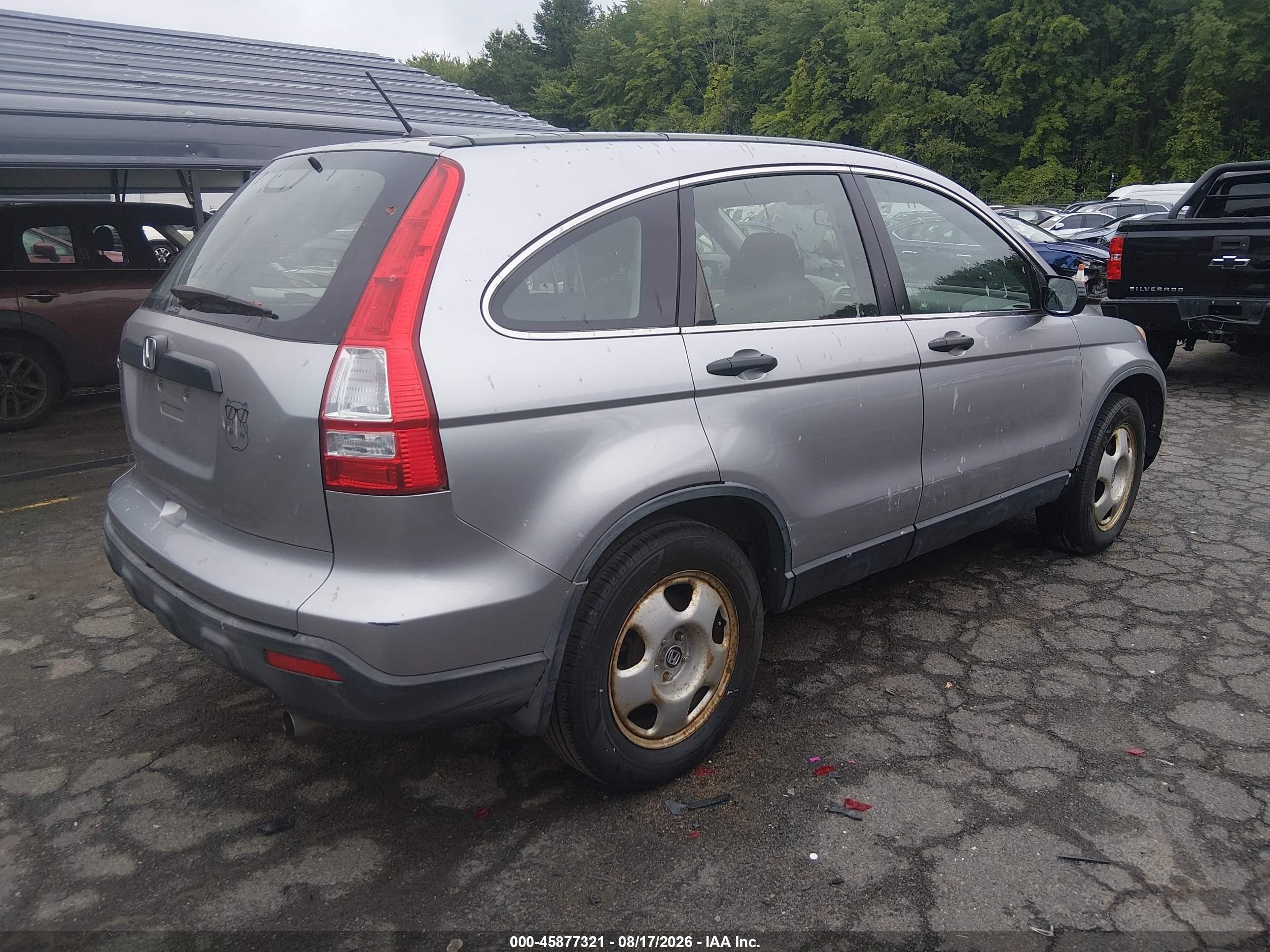 2007 Honda Cr-v Lx Серебряный vin: JHLRE48337C022309