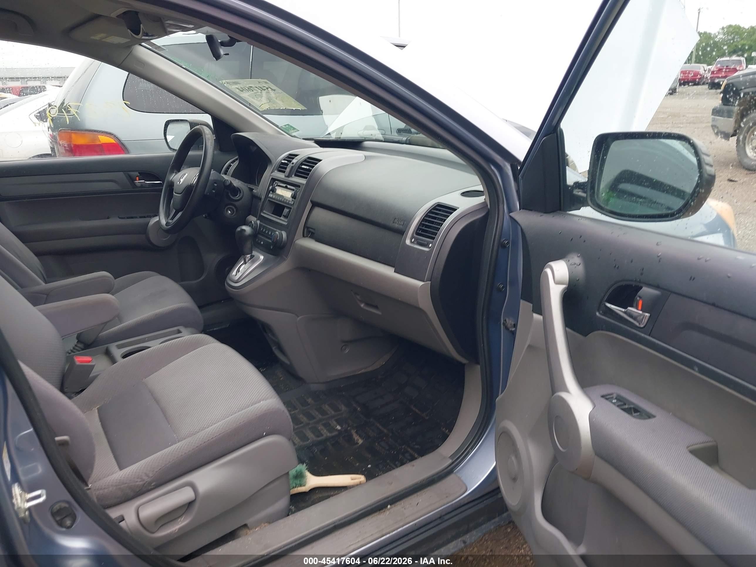 2007 Honda Cr-v Lx Light Blue vin: JHLRE48337C026585