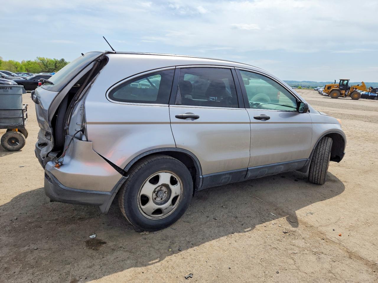 2007 Honda Cr-v Lx Silver vin: JHLRE48337C046447