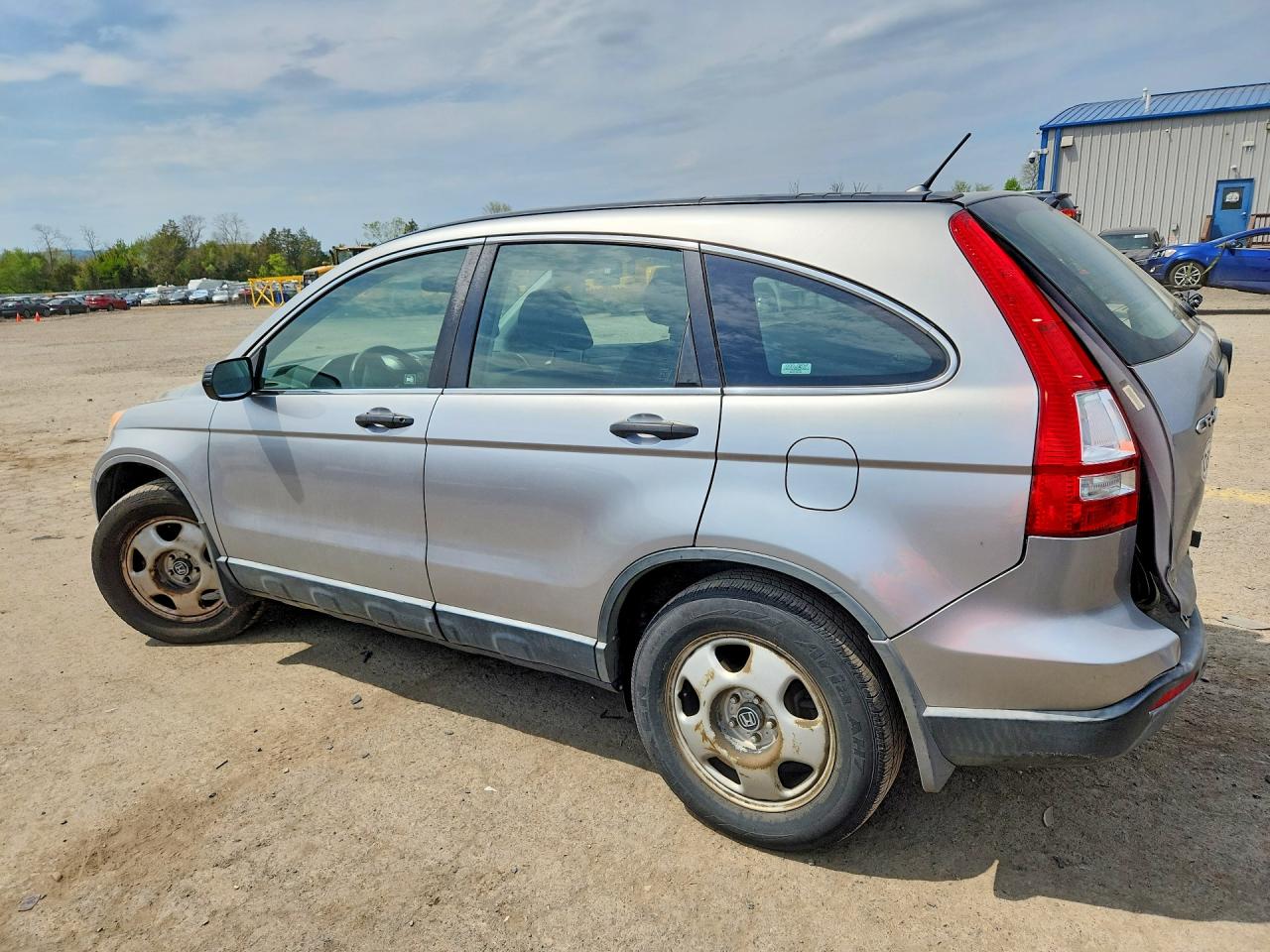 2007 Honda Cr-v Lx Silver vin: JHLRE48337C046447