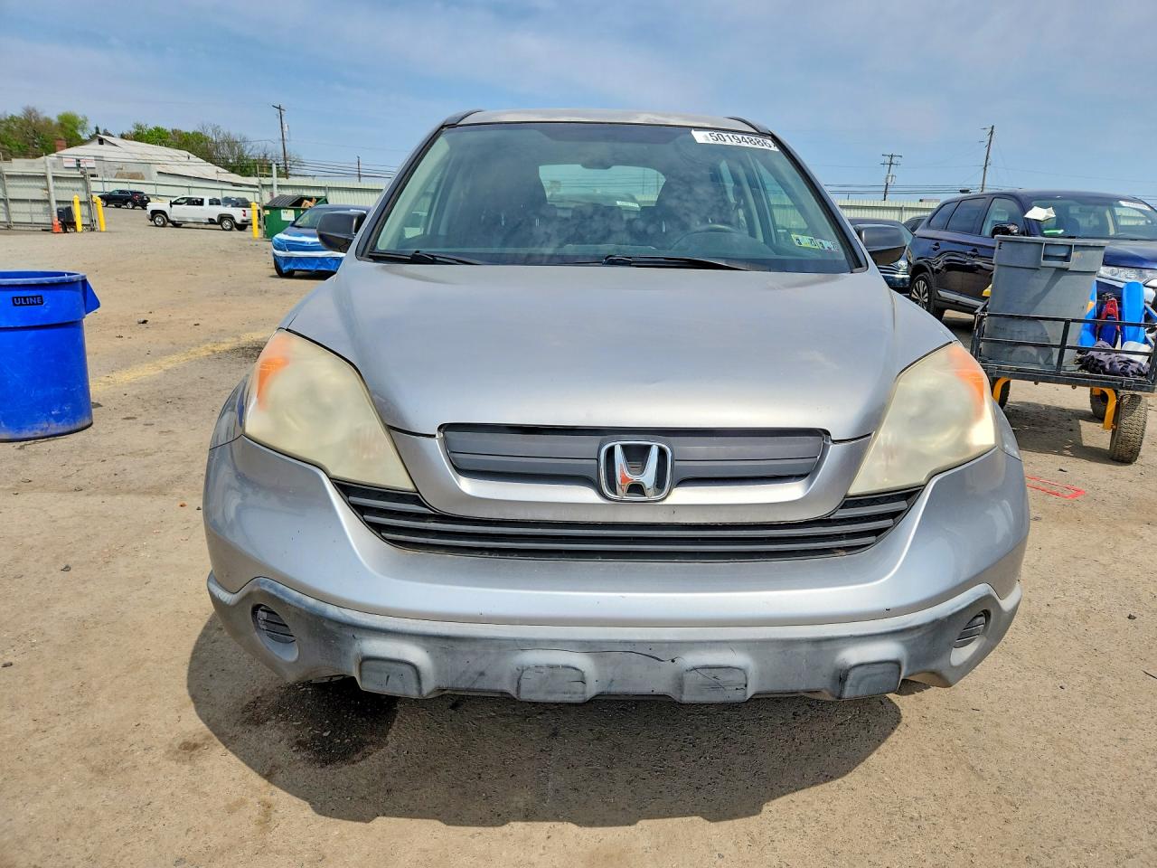 2007 Honda Cr-v Lx Silver vin: JHLRE48337C046447