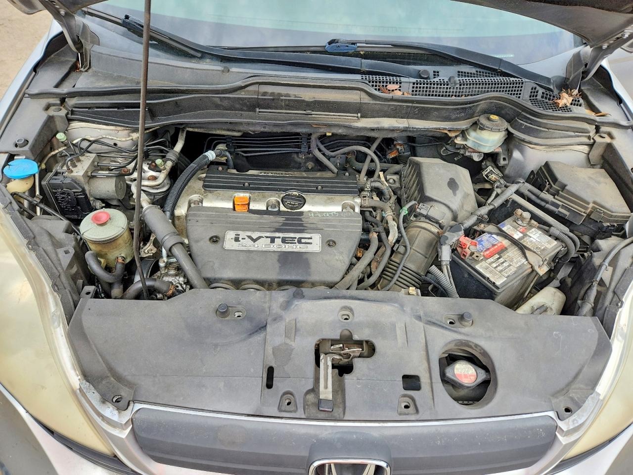 2007 Honda Cr-v Lx Silver vin: JHLRE48337C046447