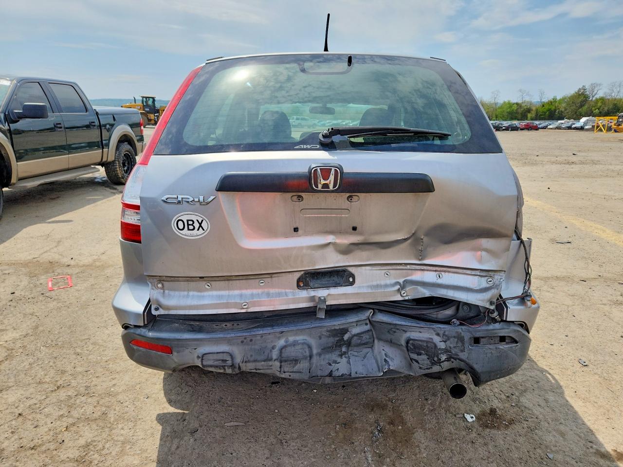 2007 Honda Cr-v Lx Silver vin: JHLRE48337C046447
