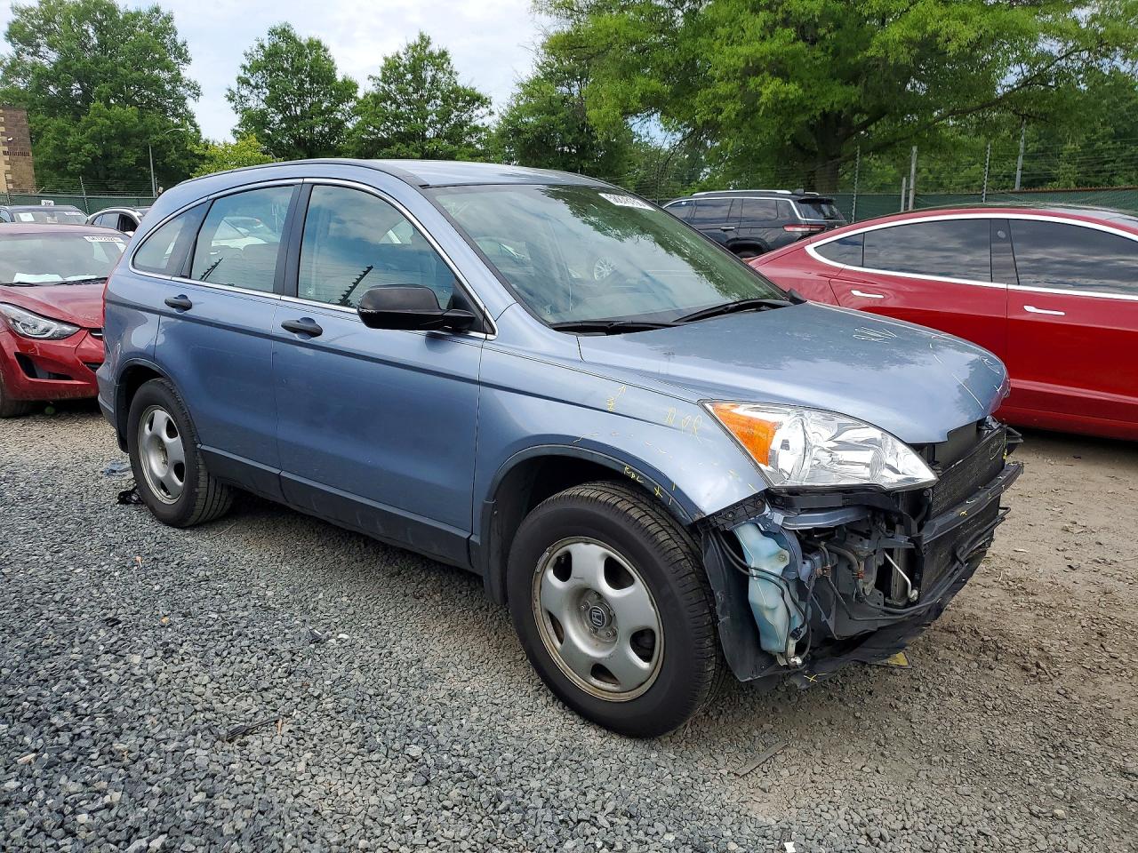 2007 Honda Cr-v Lx Blue vin: JHLRE48337C047467