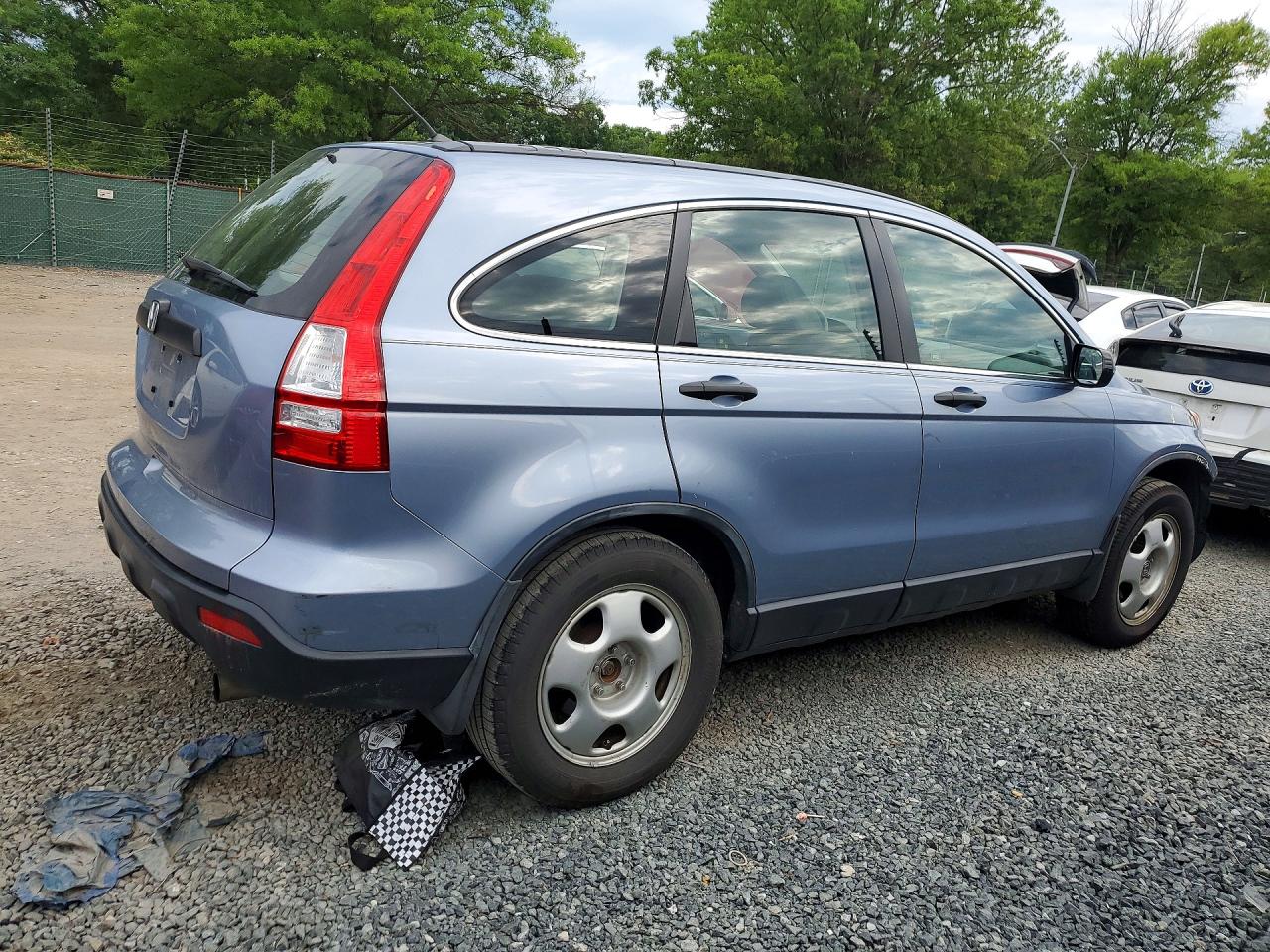 2007 Honda Cr-v Lx Blue vin: JHLRE48337C047467