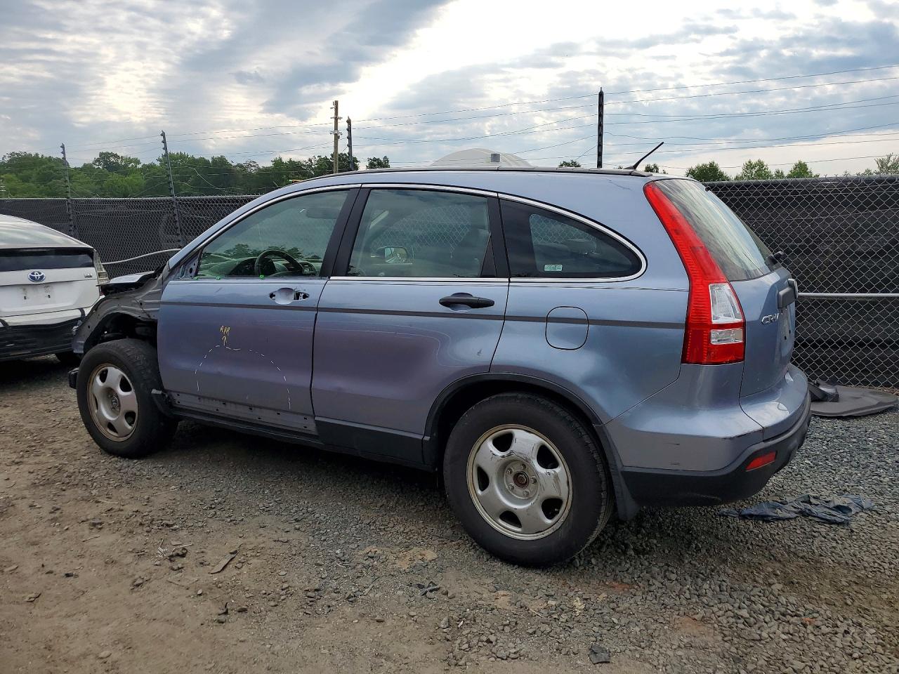 2007 Honda Cr-v Lx Blue vin: JHLRE48337C047467