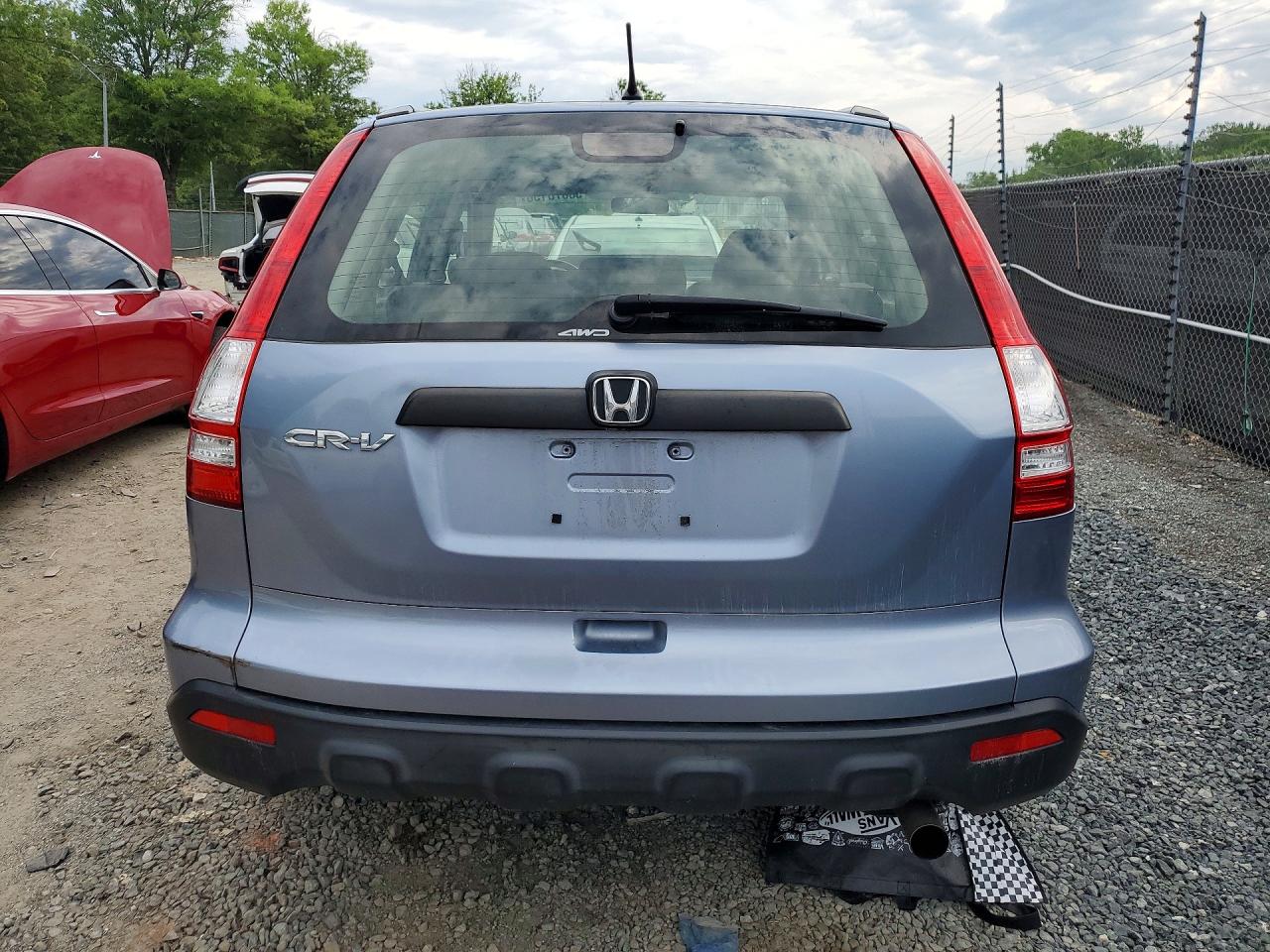 2007 Honda Cr-v Lx Blue vin: JHLRE48337C047467