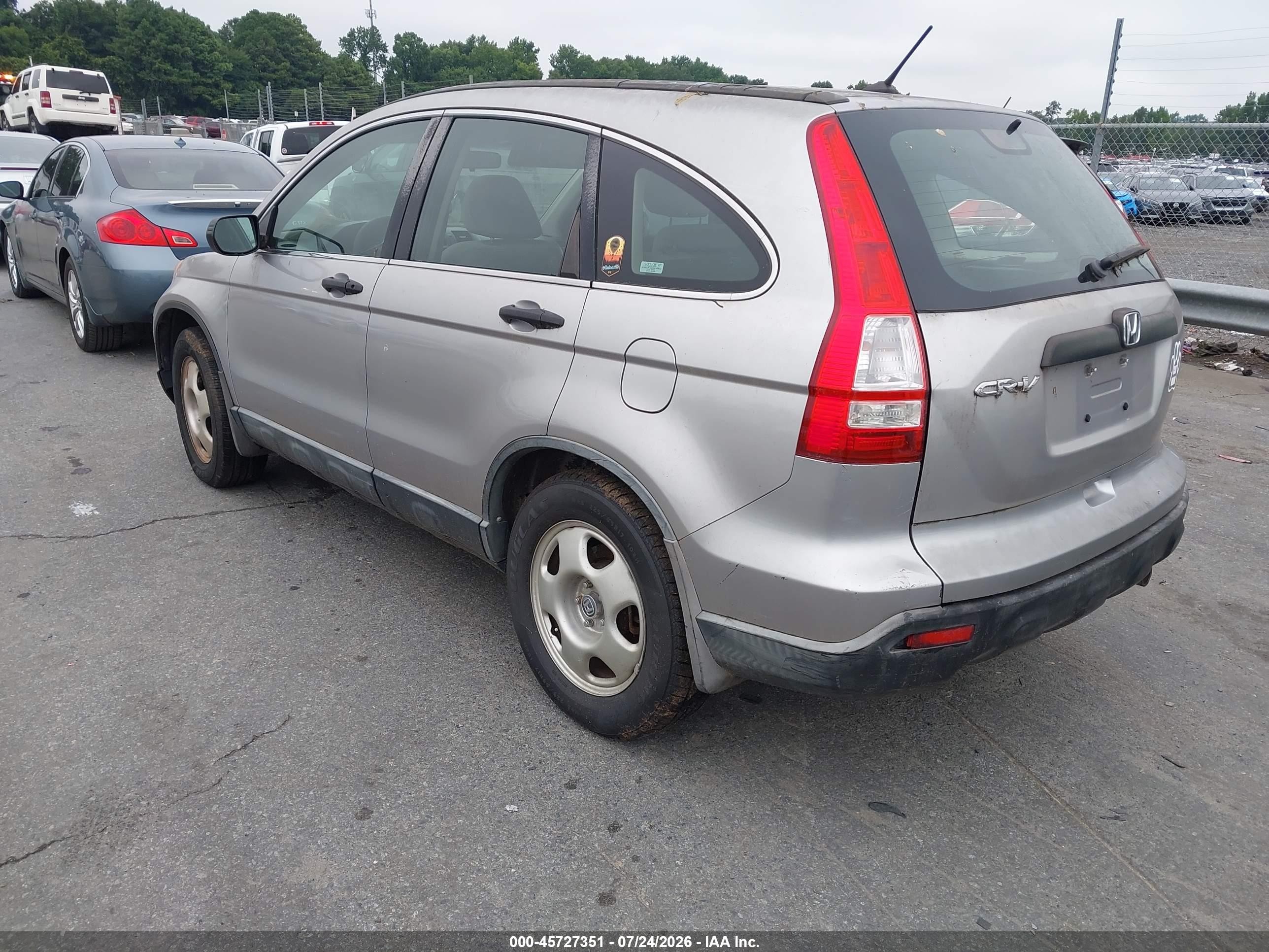 2007 Honda Cr-v Lx Серый vin: JHLRE48337C071459