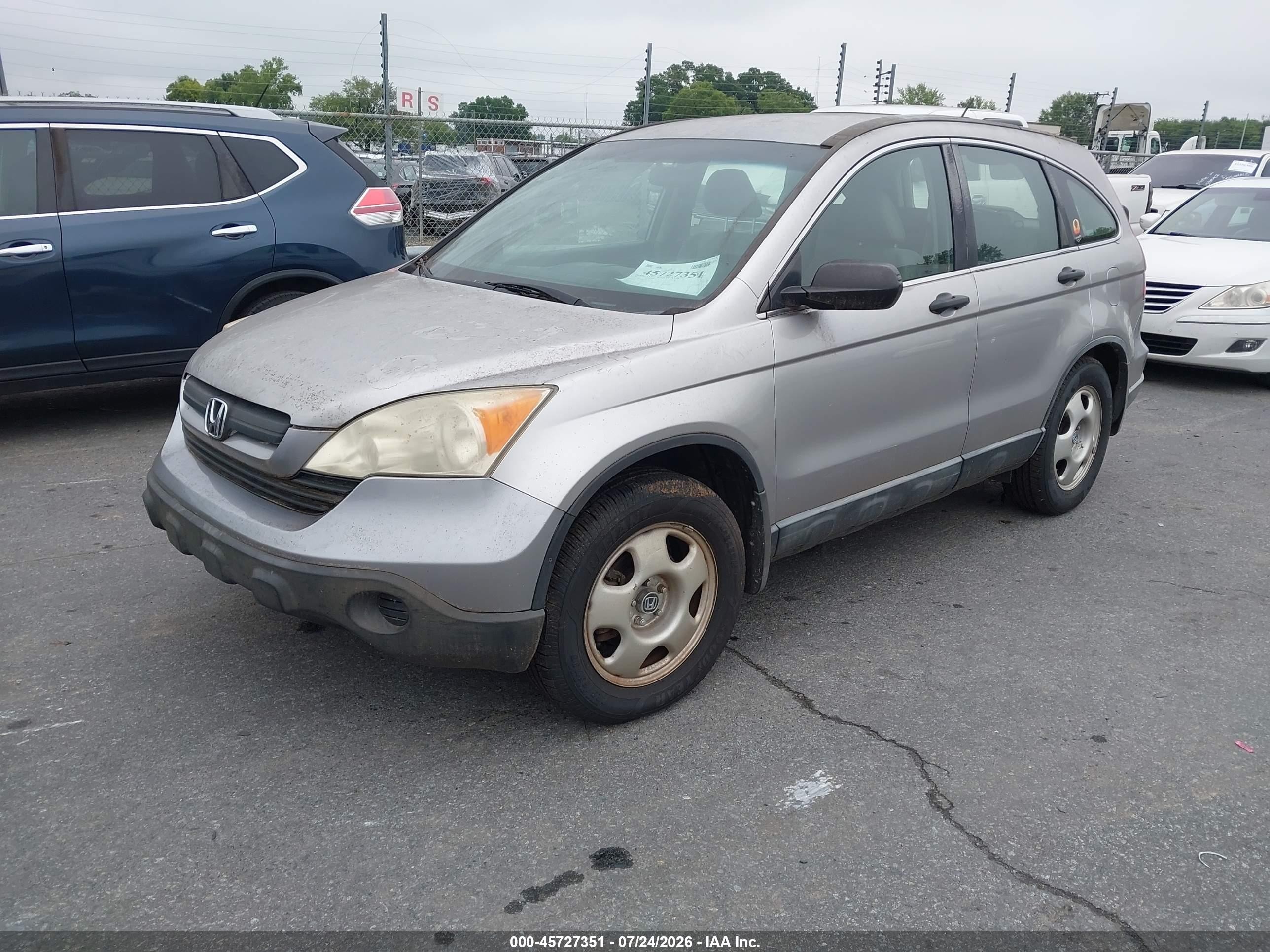 2007 Honda Cr-v Lx Серый vin: JHLRE48337C071459