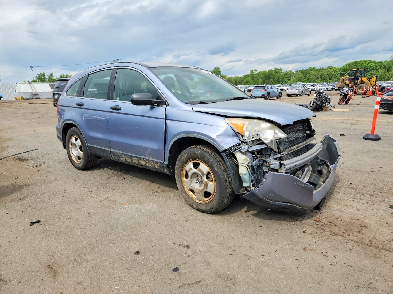2008 Honda Cr-v Lx Blue vin: JHLRE48338C015541