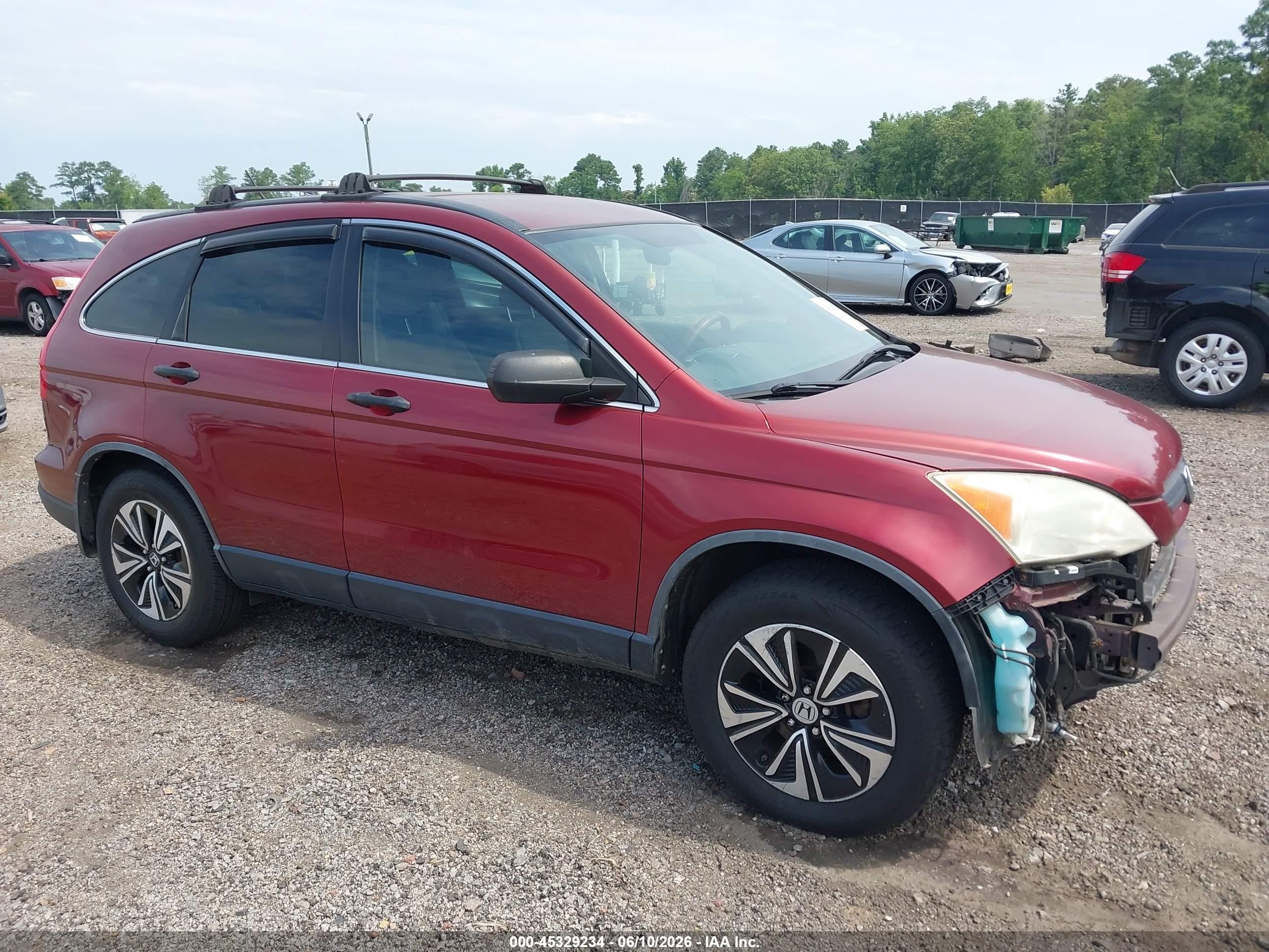 2008 Honda Cr-v Lx Red vin: JHLRE48338C056848