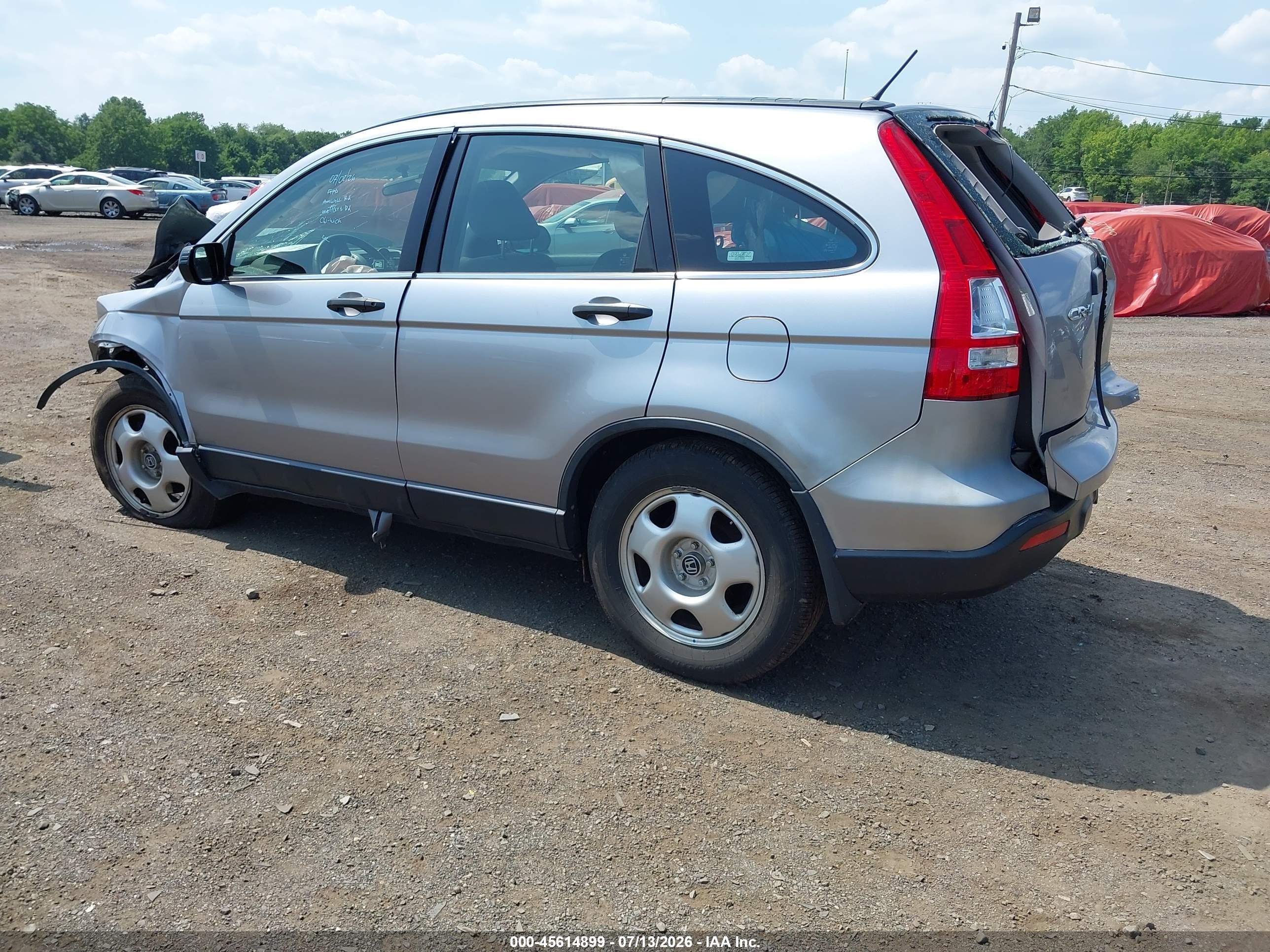 2008 Honda Cr-v Lx Silver vin: JHLRE48338C076792