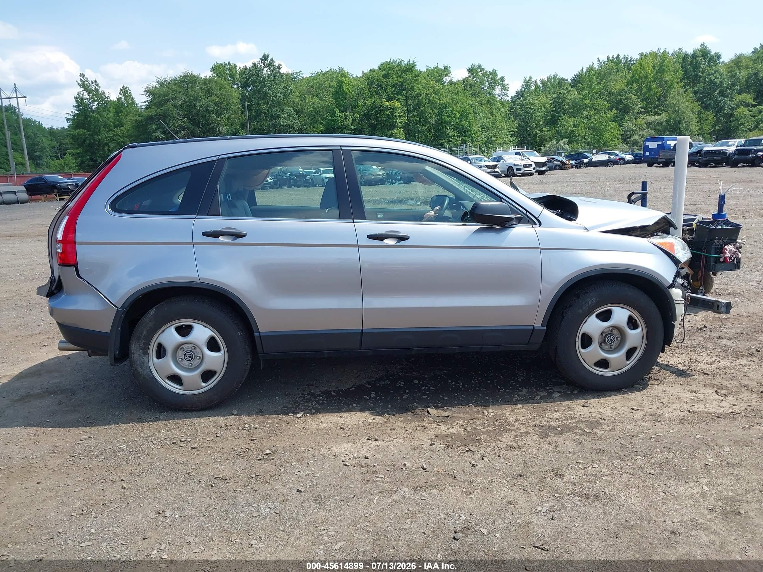 2008 Honda Cr-v Lx Silver vin: JHLRE48338C076792