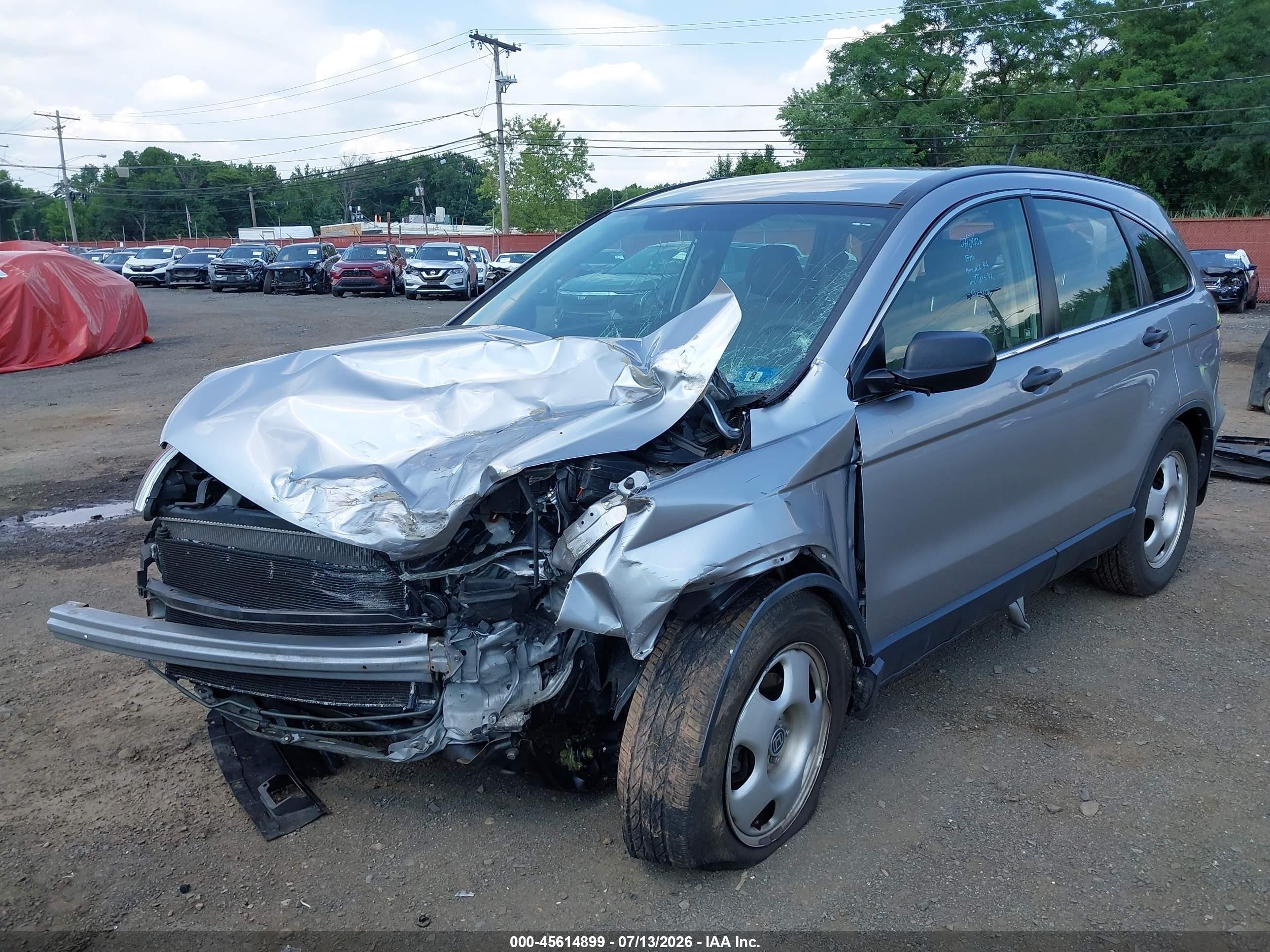 2008 Honda Cr-v Lx Silver vin: JHLRE48338C076792