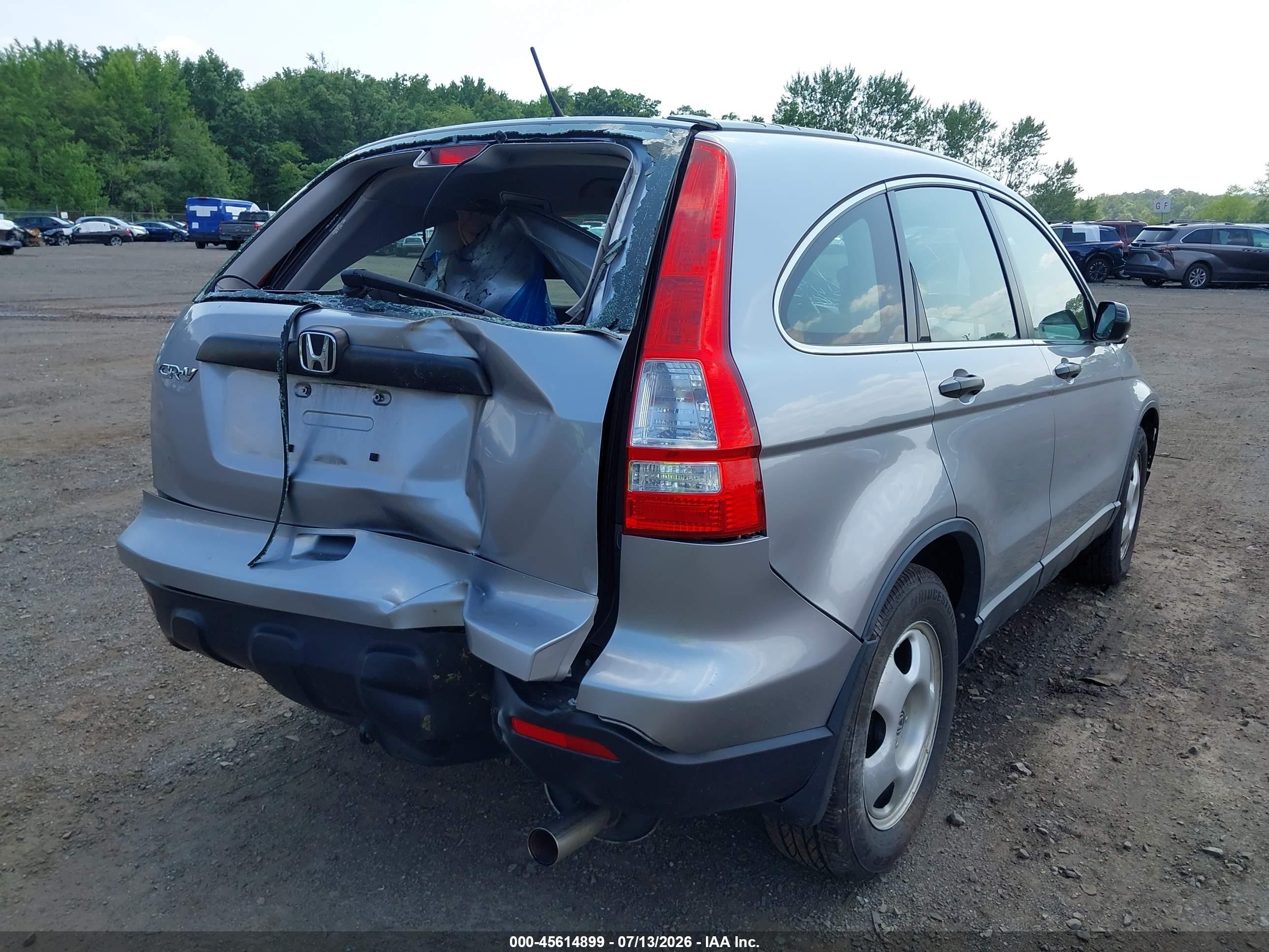 2008 Honda Cr-v Lx Silver vin: JHLRE48338C076792