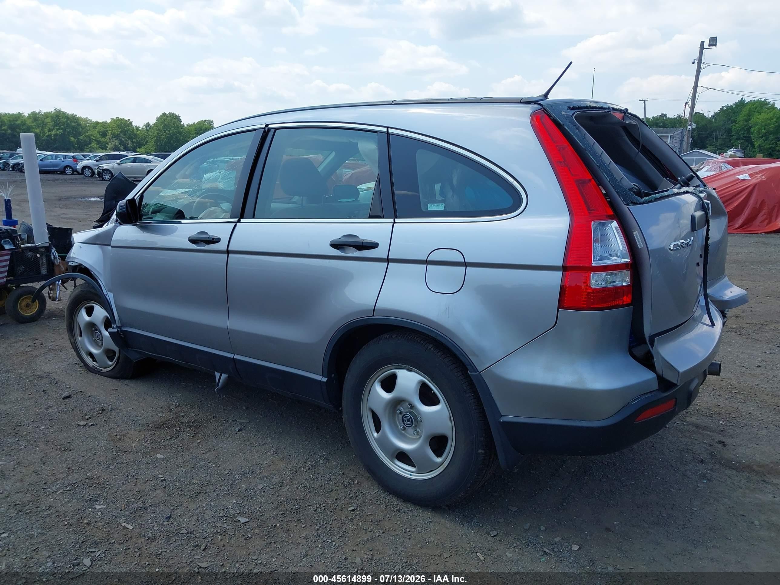 2008 Honda Cr-v Lx Silver vin: JHLRE48338C076792