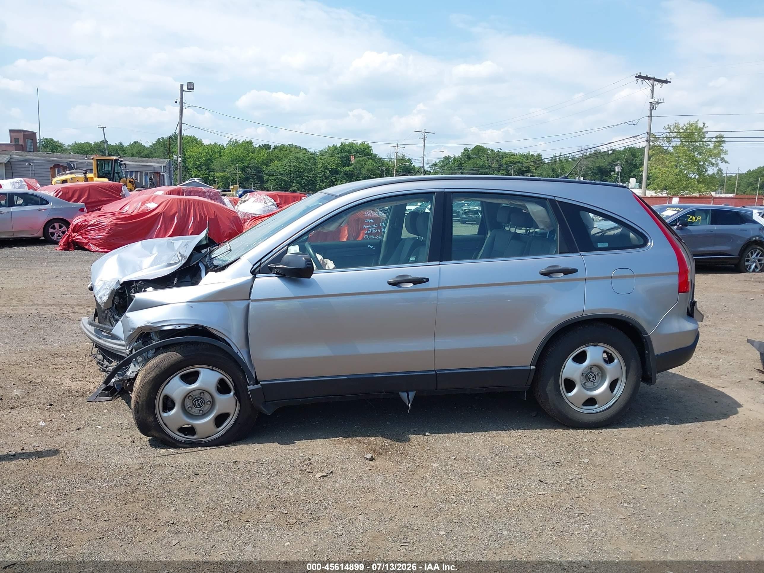 2008 Honda Cr-v Lx Silver vin: JHLRE48338C076792
