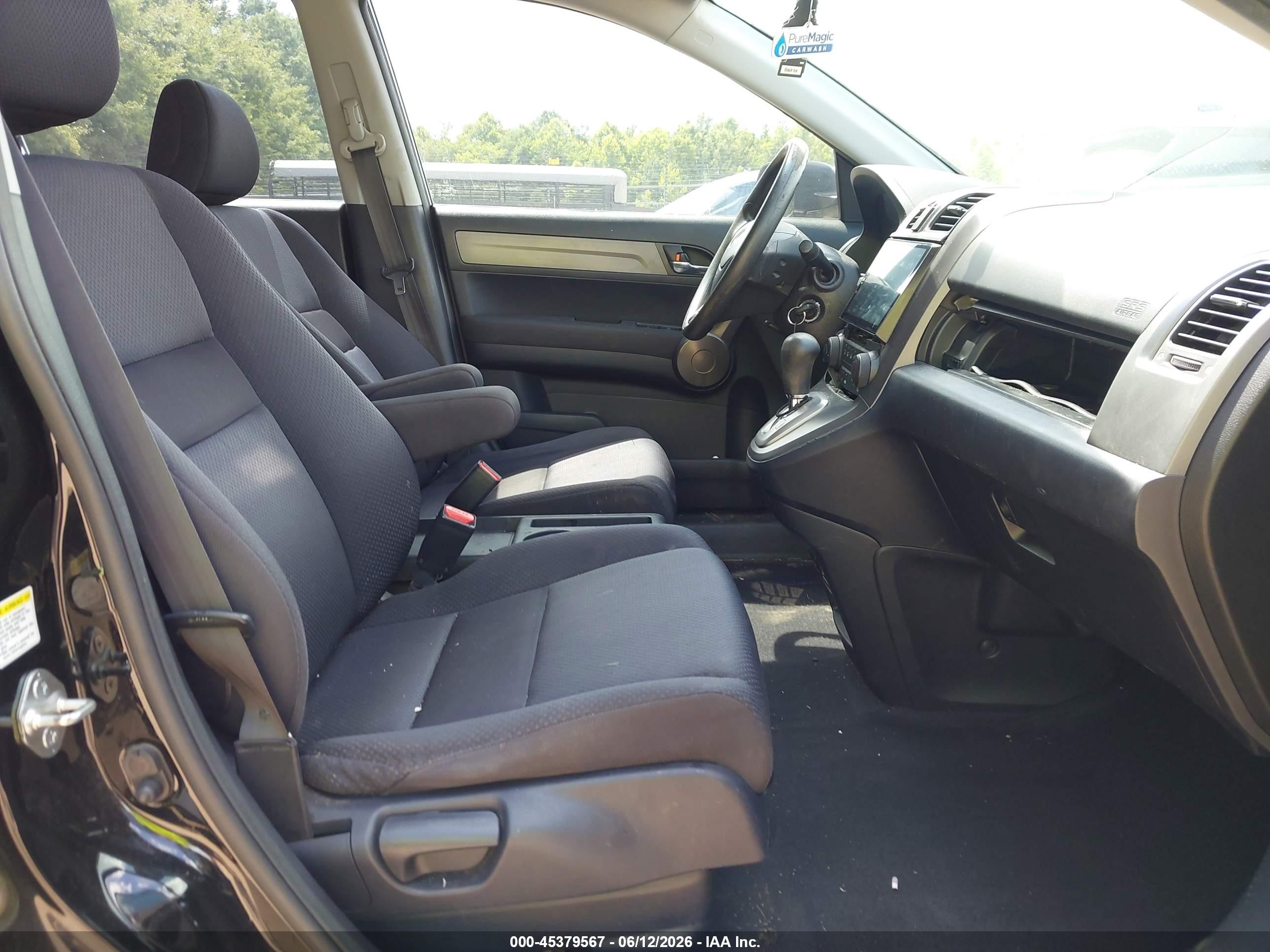 2009 Honda Cr-v Lx Black vin: JHLRE48339C004198
