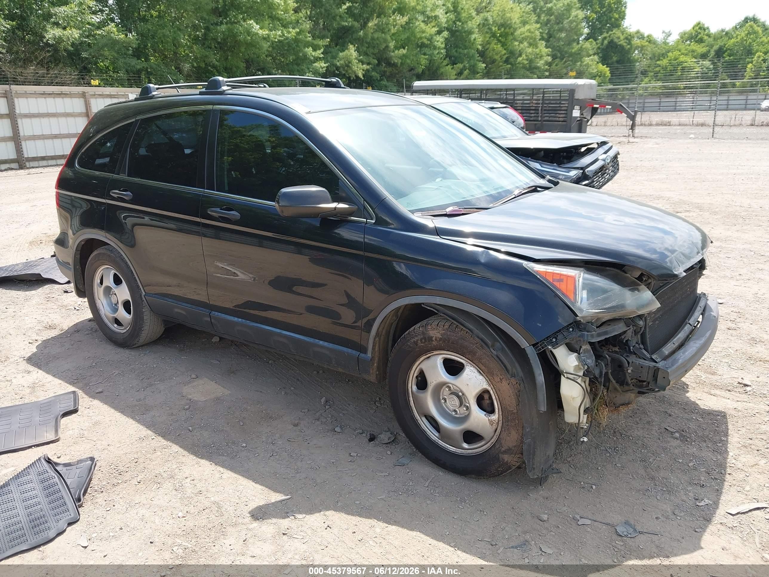 2009 Honda Cr-v Lx Black vin: JHLRE48339C004198