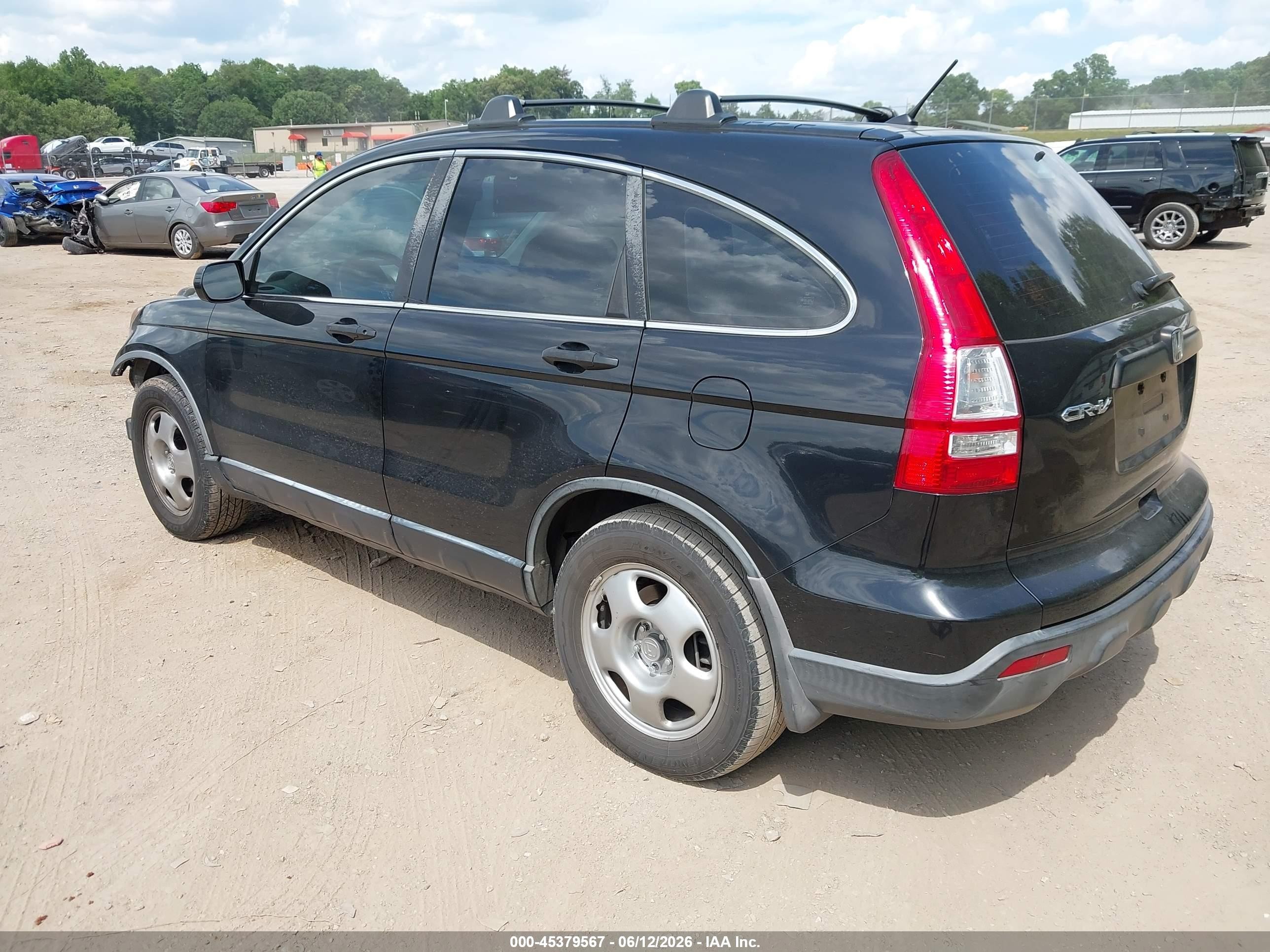 2009 Honda Cr-v Lx Black vin: JHLRE48339C004198