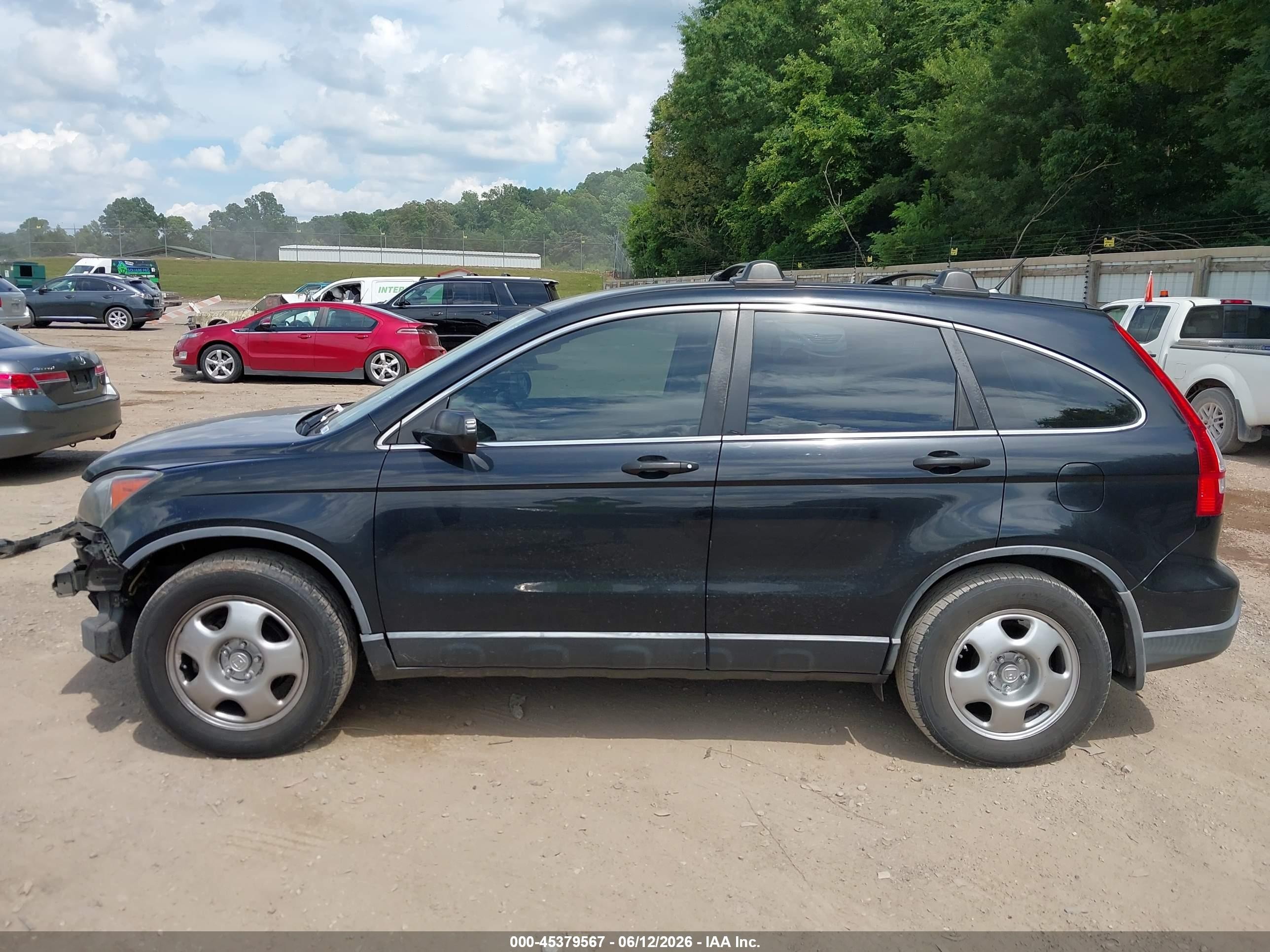 2009 Honda Cr-v Lx Black vin: JHLRE48339C004198