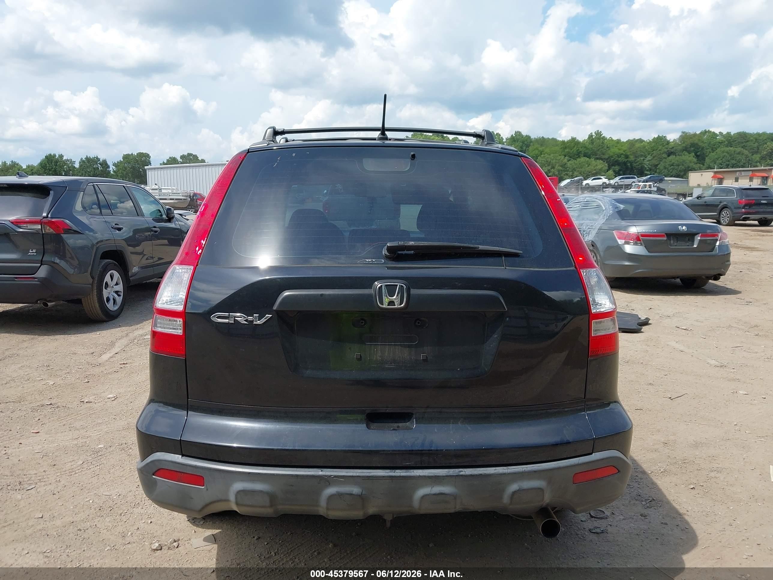 2009 Honda Cr-v Lx Black vin: JHLRE48339C004198