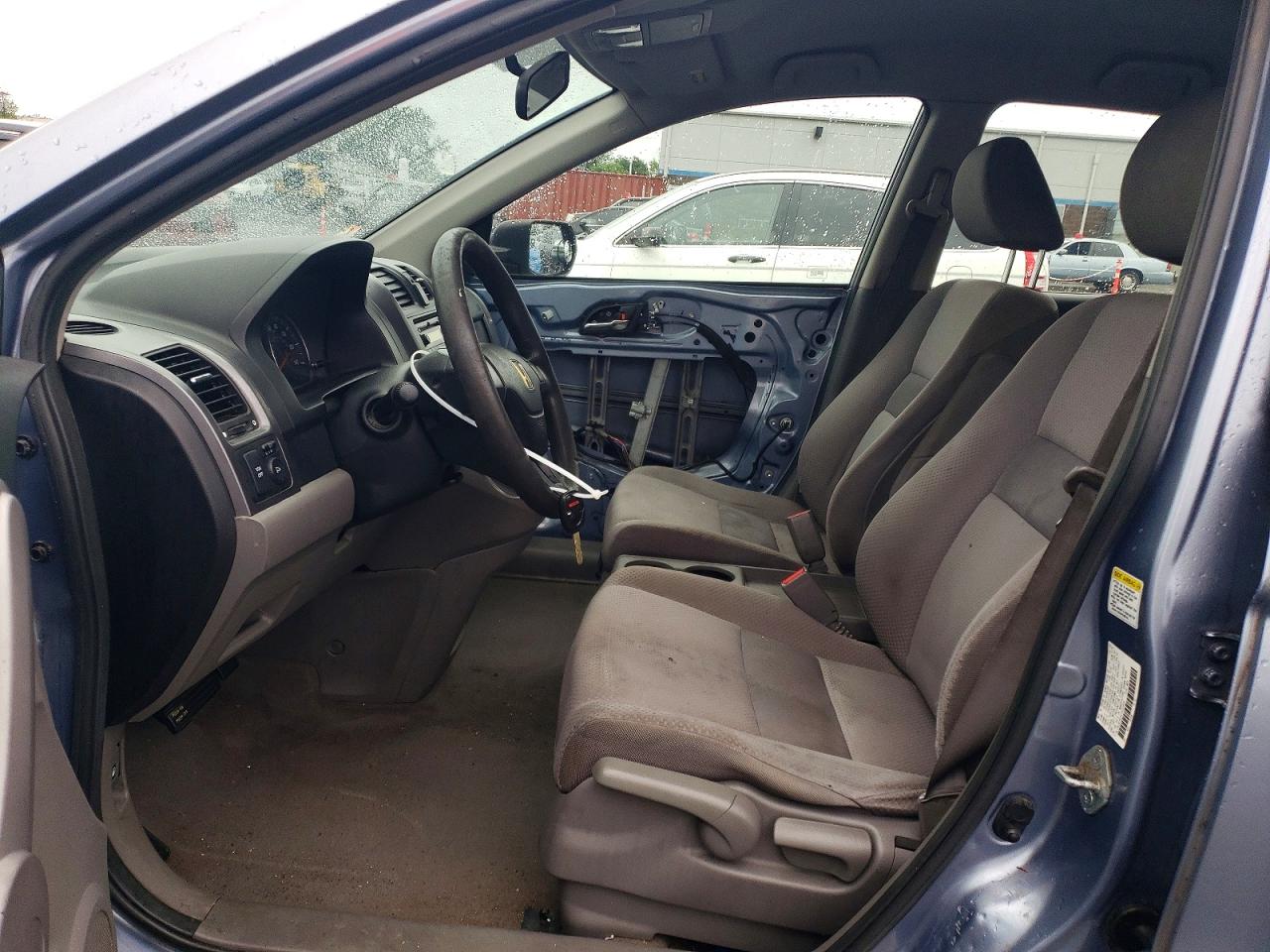 2007 Honda Cr-v Lx Blue vin: JHLRE48347C022805