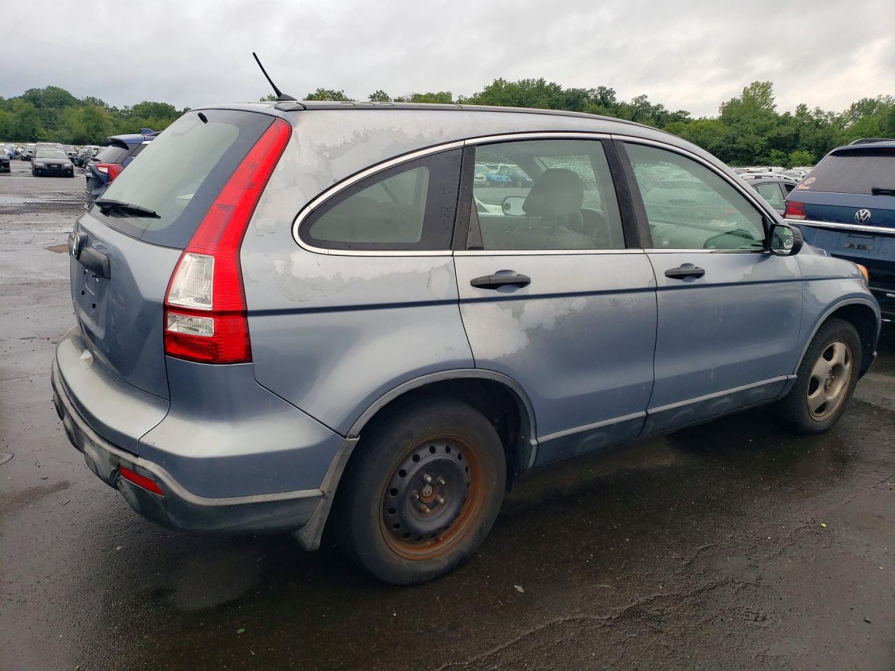 2007 Honda Cr-v Lx Blue vin: JHLRE48347C022805