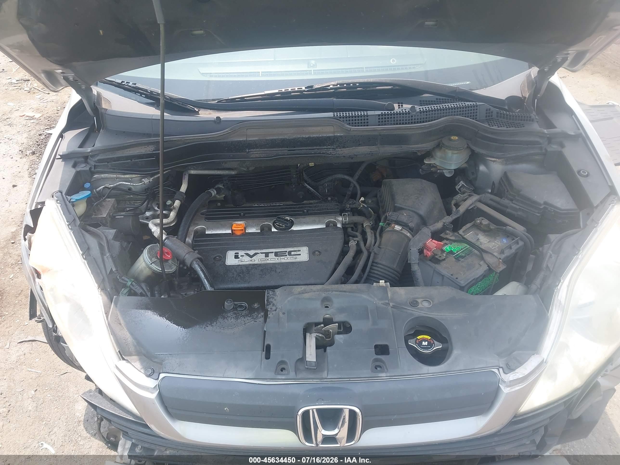 2007 Honda Cr-v Lx Silver vin: JHLRE48347C031553
