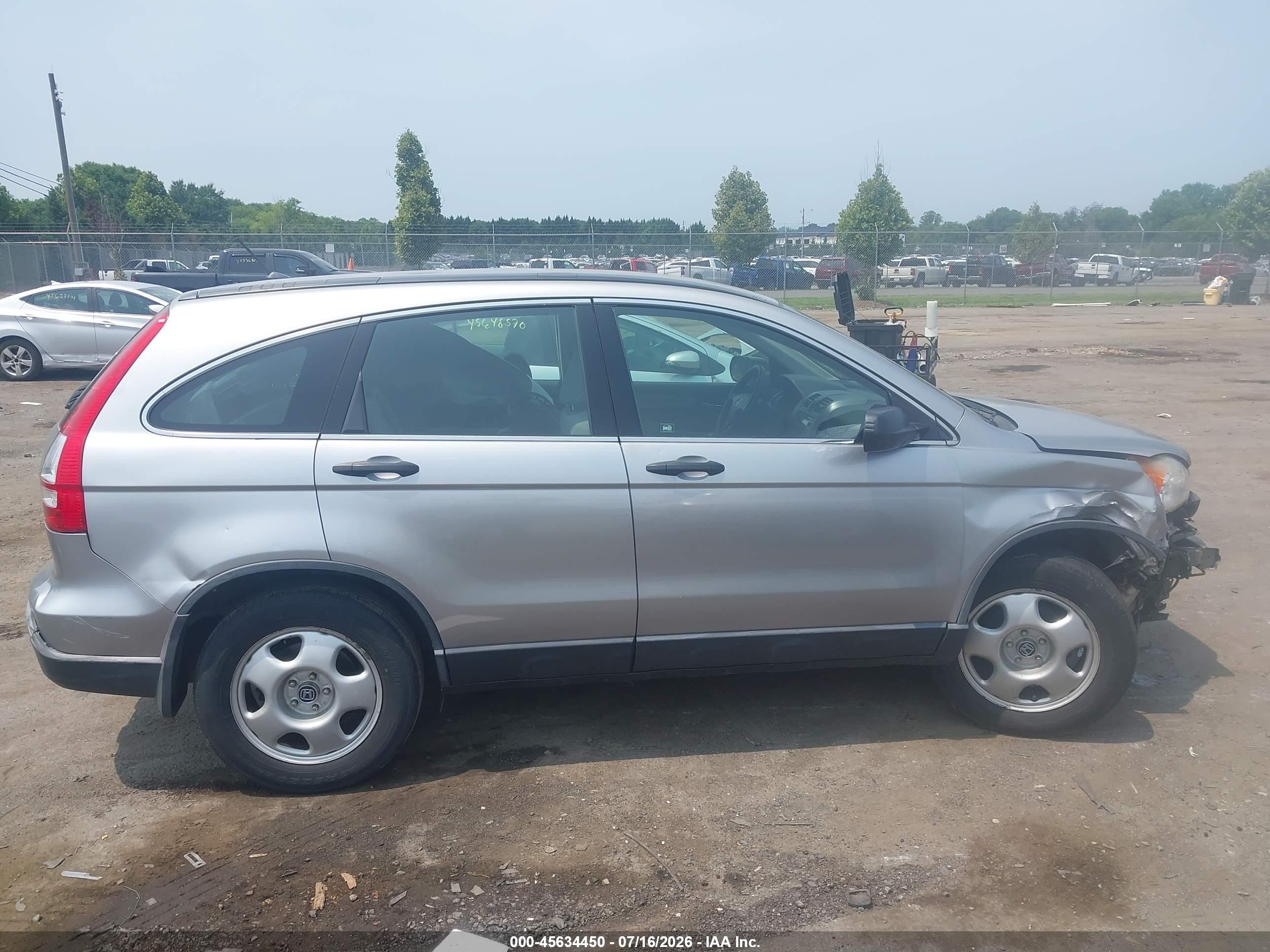 2007 Honda Cr-v Lx Silver vin: JHLRE48347C031553