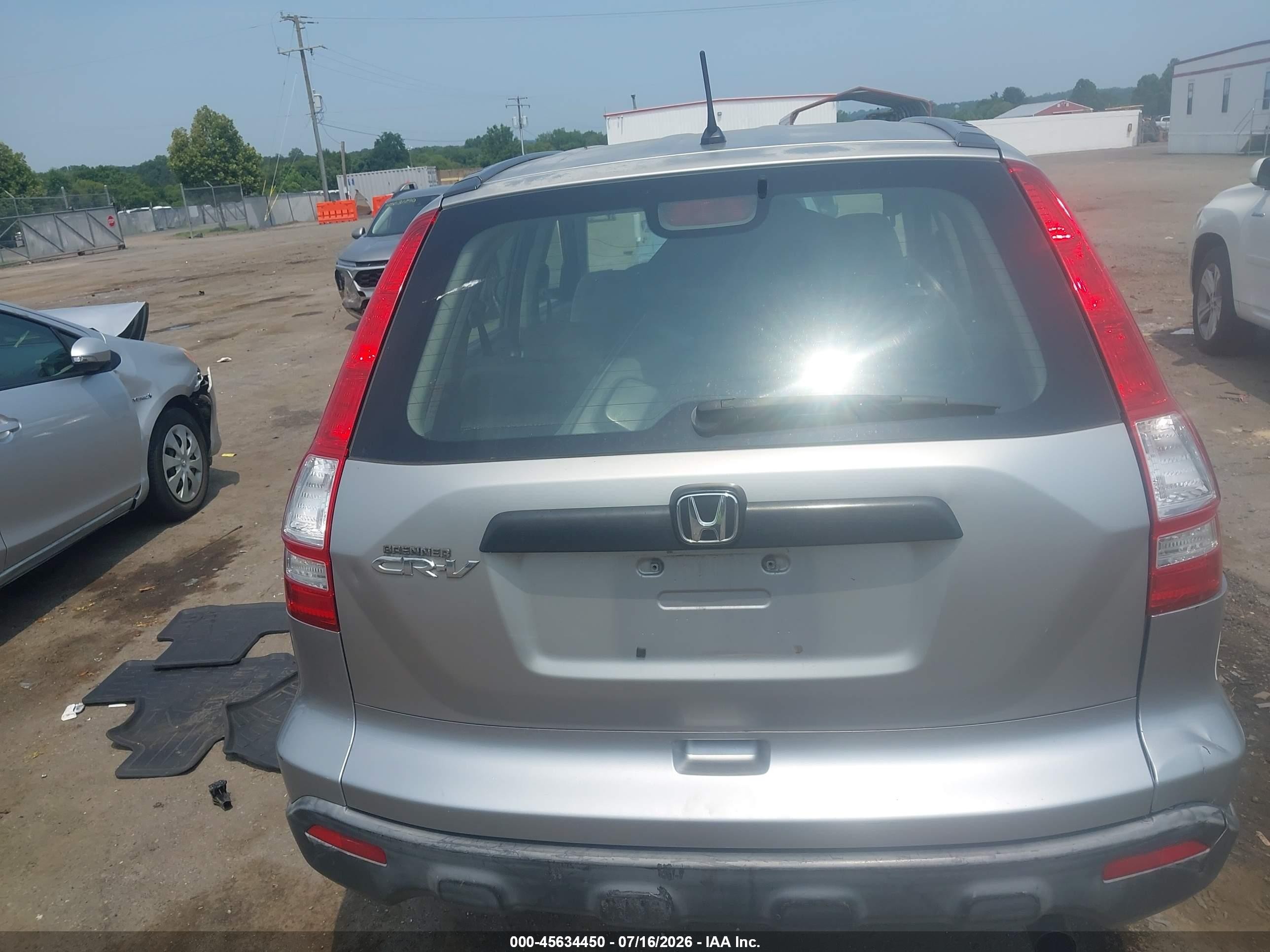 2007 Honda Cr-v Lx Silver vin: JHLRE48347C031553