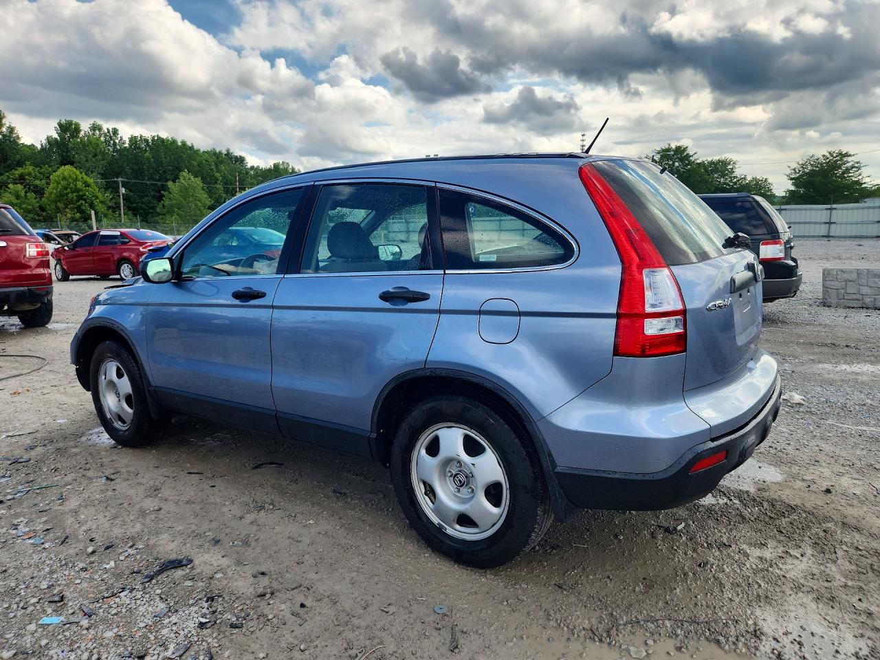 2007 Honda Cr-v Lx Blue vin: JHLRE48347C047381