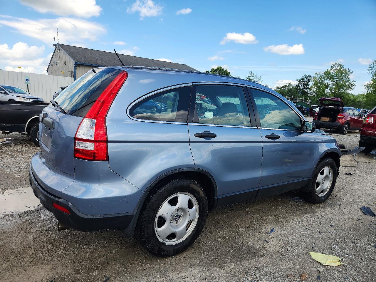 2007 Honda Cr-v Lx Blue vin: JHLRE48347C047381