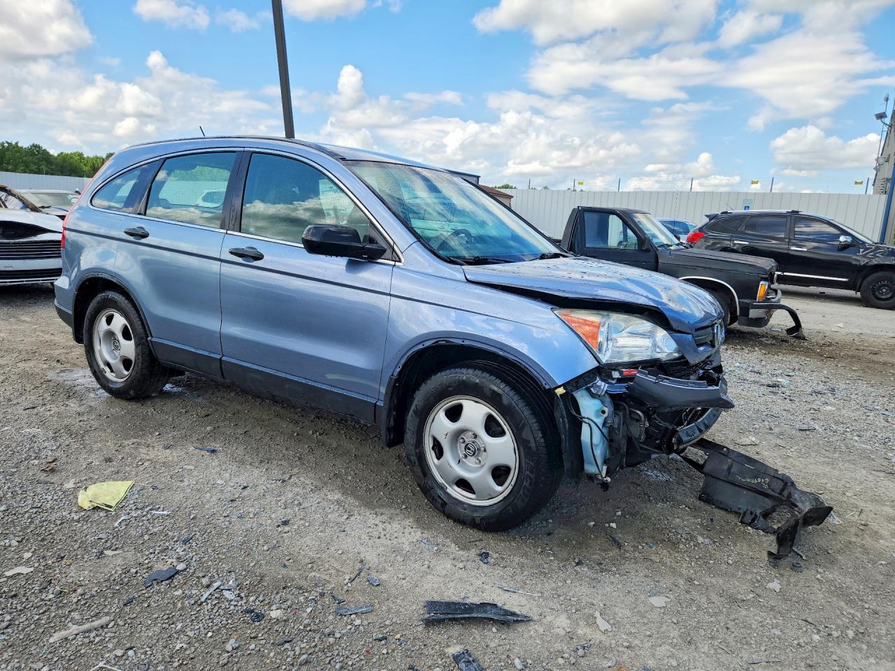 2007 Honda Cr-v Lx Blue vin: JHLRE48347C047381