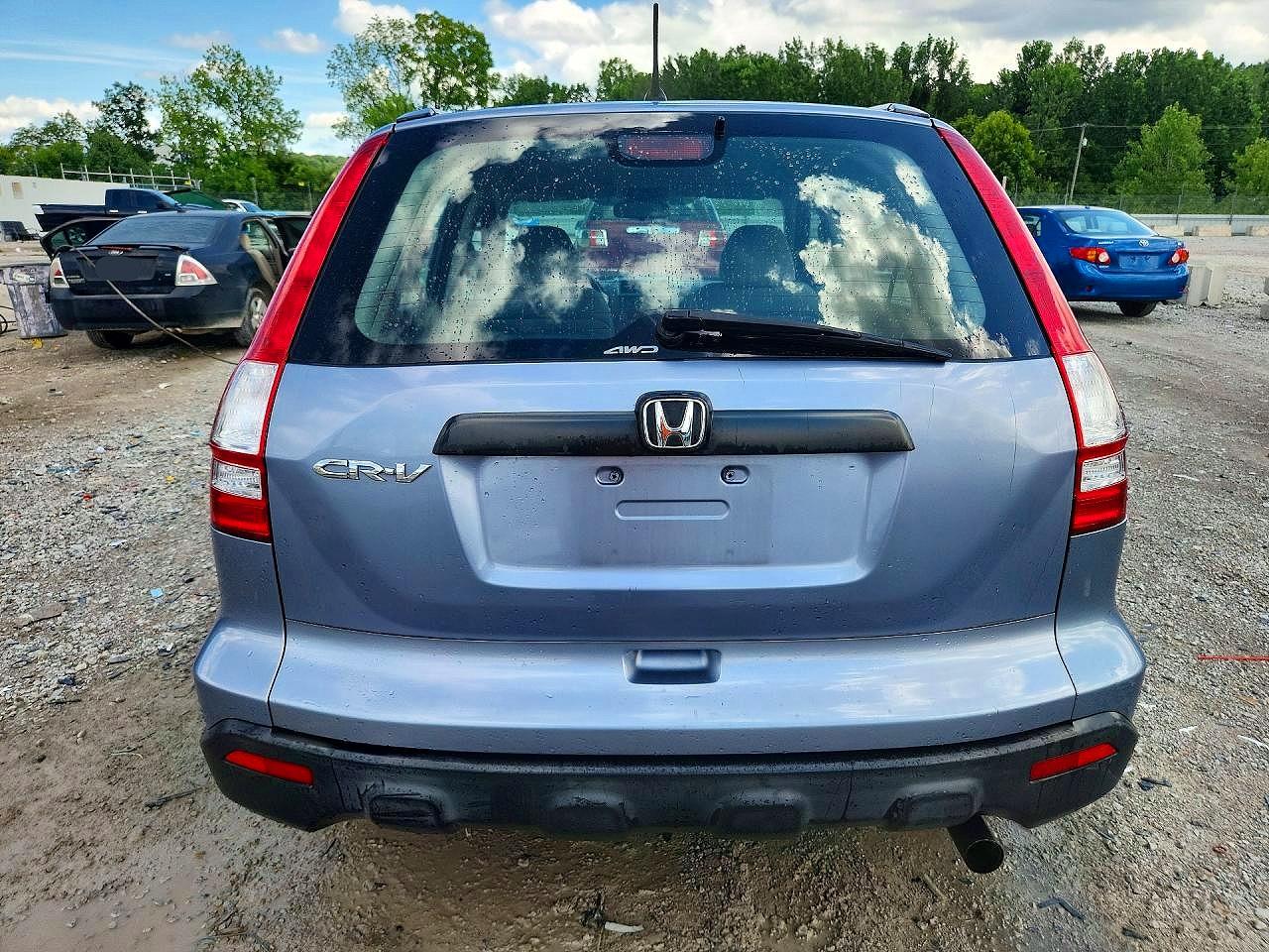 2007 Honda Cr-v Lx Blue vin: JHLRE48347C047381