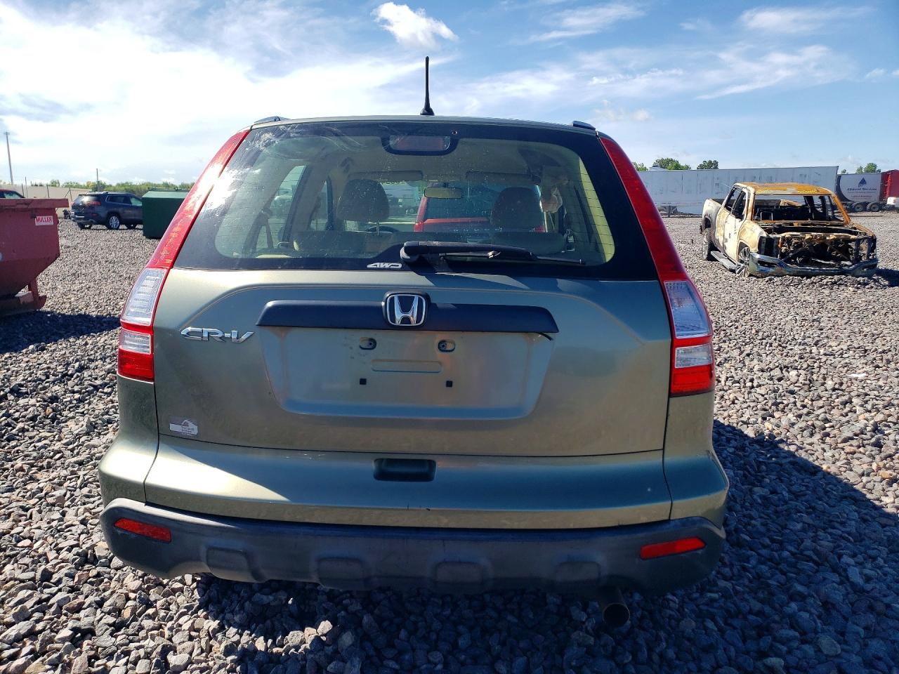 2007 Honda Cr-v Lx Green vin: JHLRE48347C071034