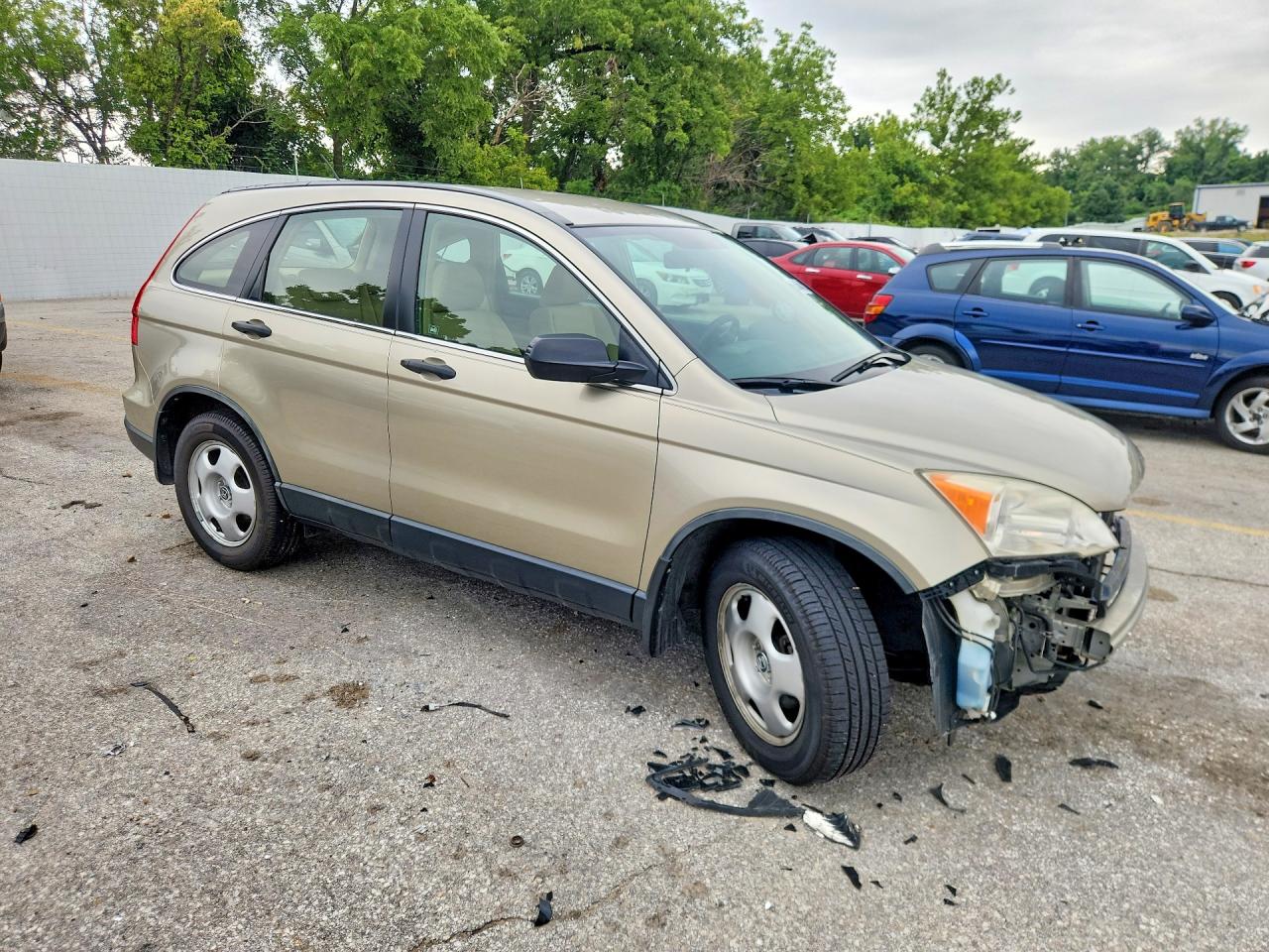 2007 Honda Cr-v Lx Gold vin: JHLRE48347C107451