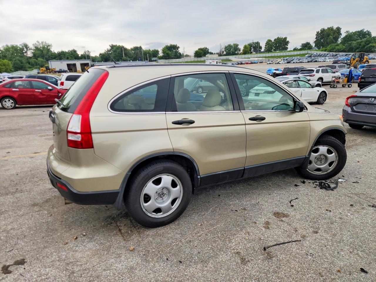 2007 Honda Cr-v Lx Gold vin: JHLRE48347C107451