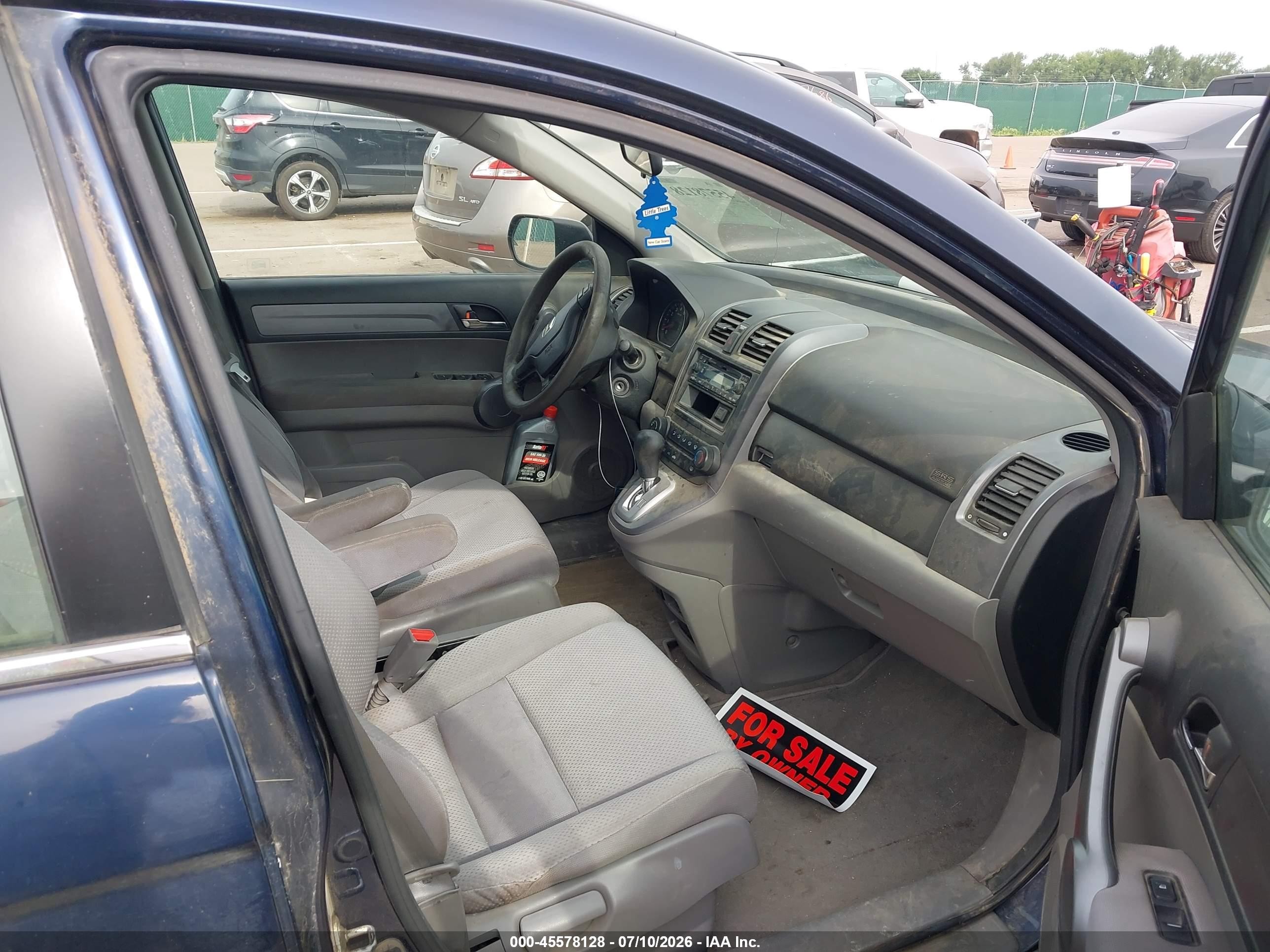 2008 Honda Cr-v Lx Blue vin: JHLRE48348C012969
