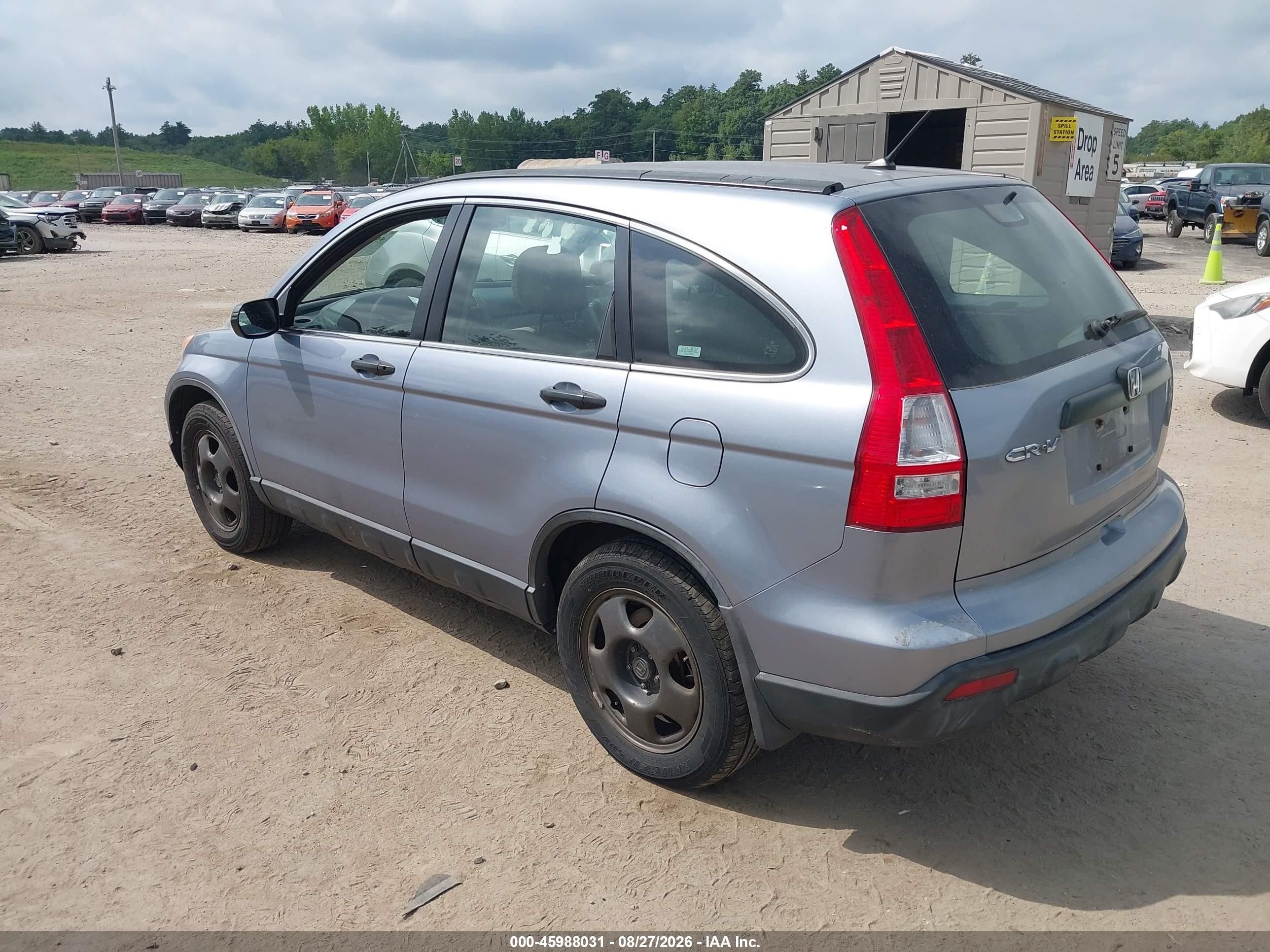 2008 Honda Cr-v Lx Blue vin: JHLRE48348C036785