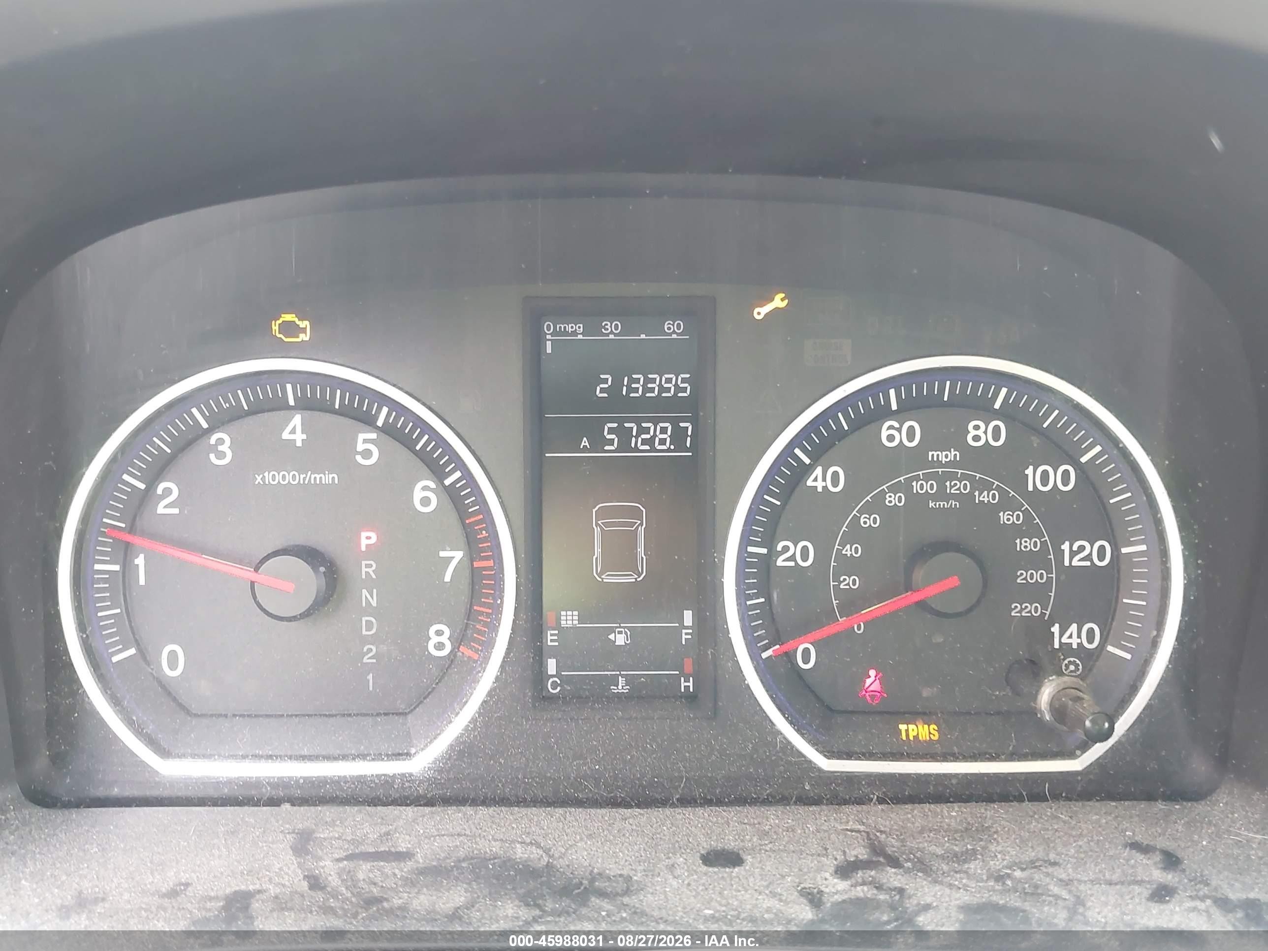 2008 Honda Cr-v Lx Blue vin: JHLRE48348C036785